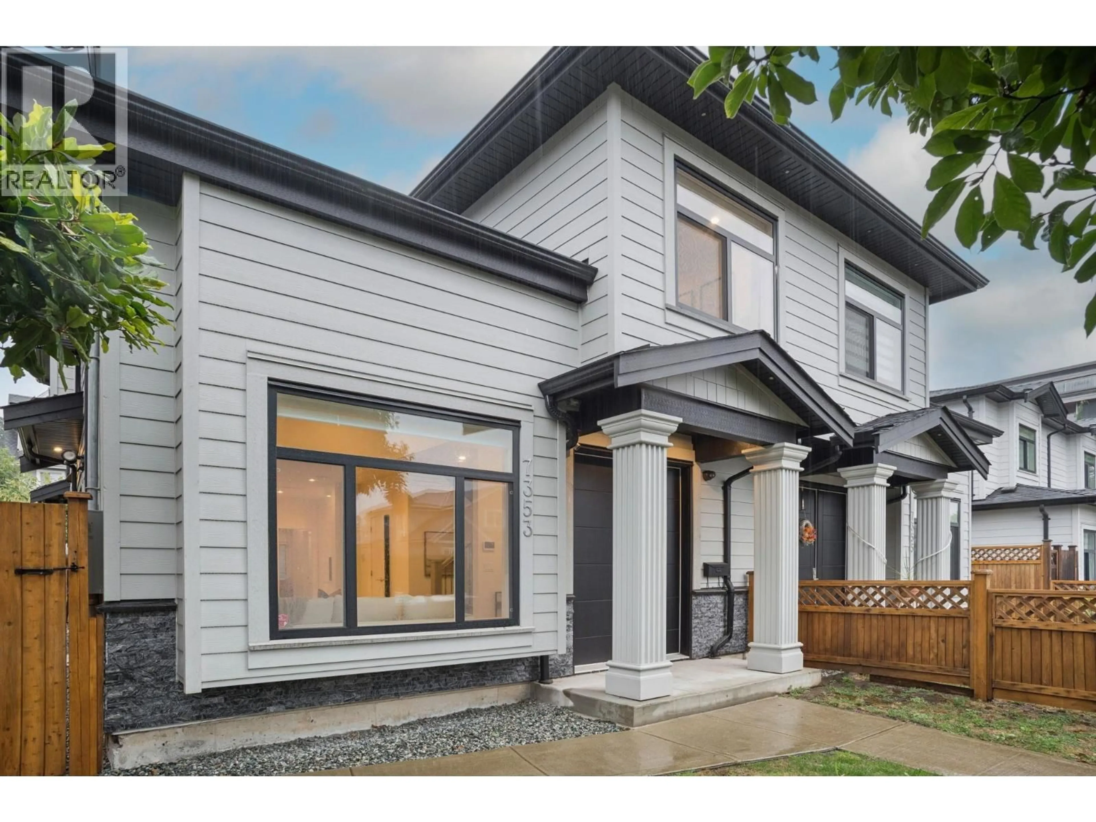 Home with vinyl exterior material, street for 7353 14TH AVENUE, Burnaby British Columbia V3N1Z7