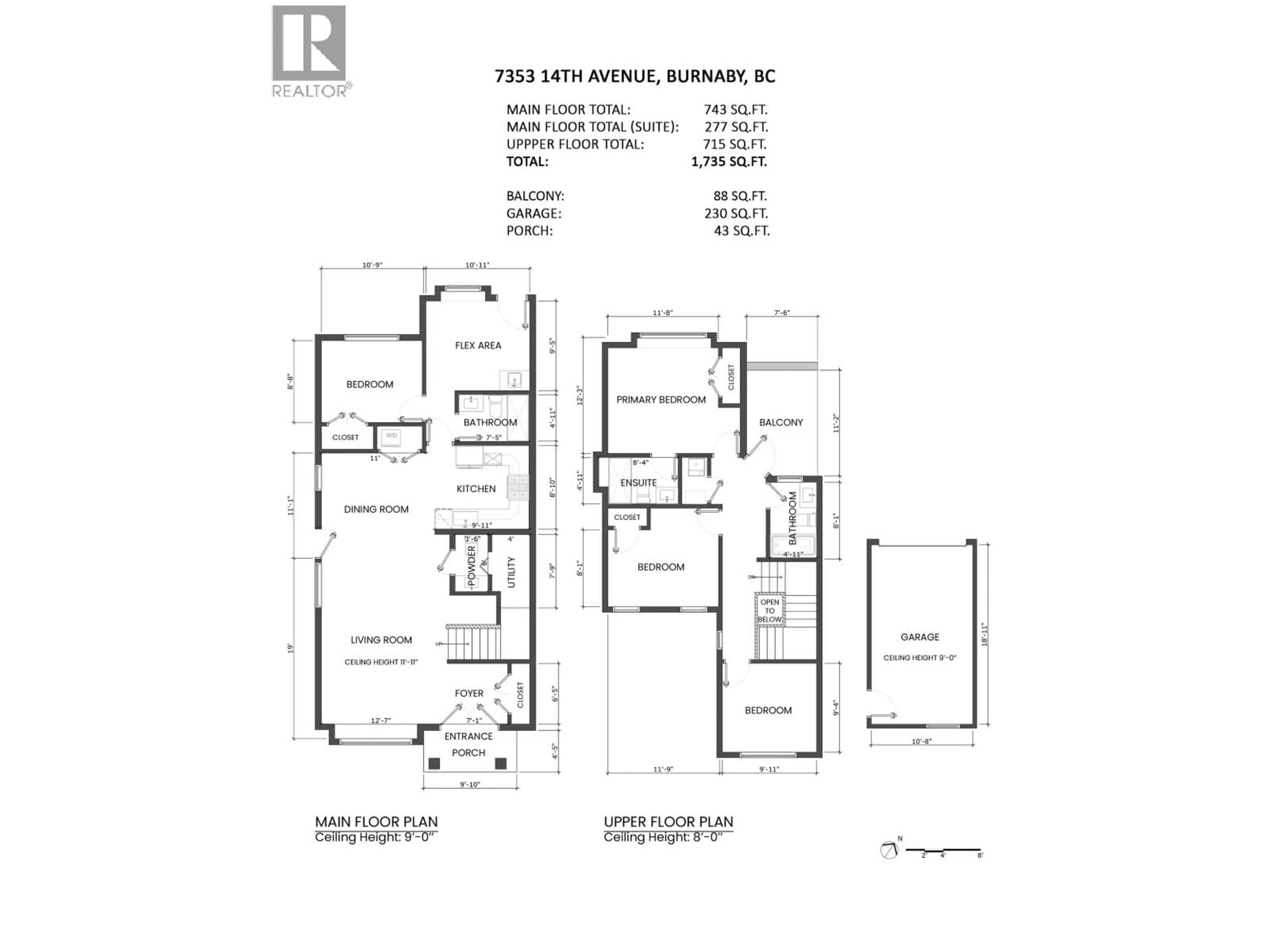 Floor plan for 7353 14TH AVENUE, Burnaby British Columbia V3N1Z7