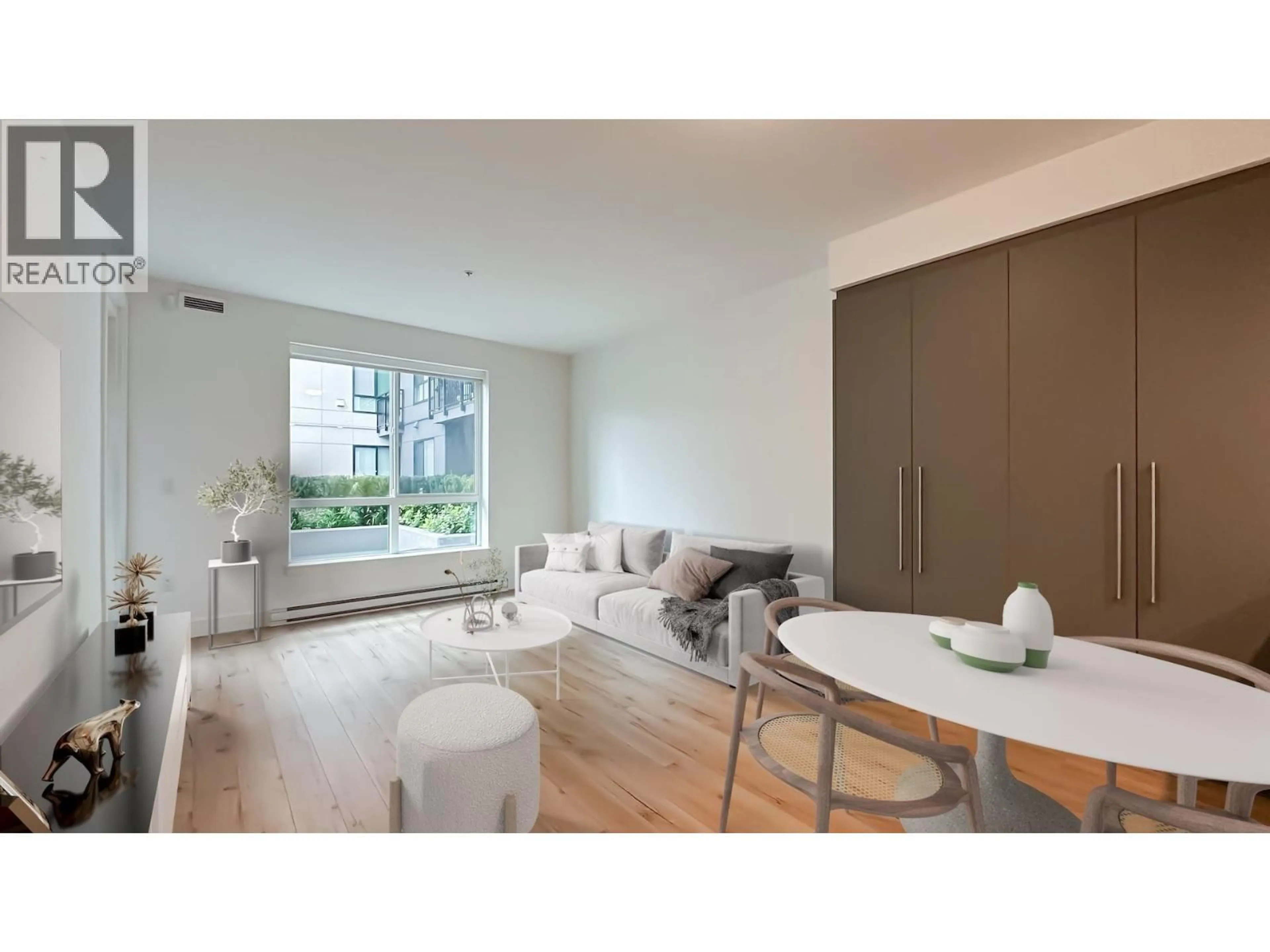 Living room with furniture, wood/laminate floor for 225 - 3131 MURRAY STREET, Port Moody British Columbia V3H0L9