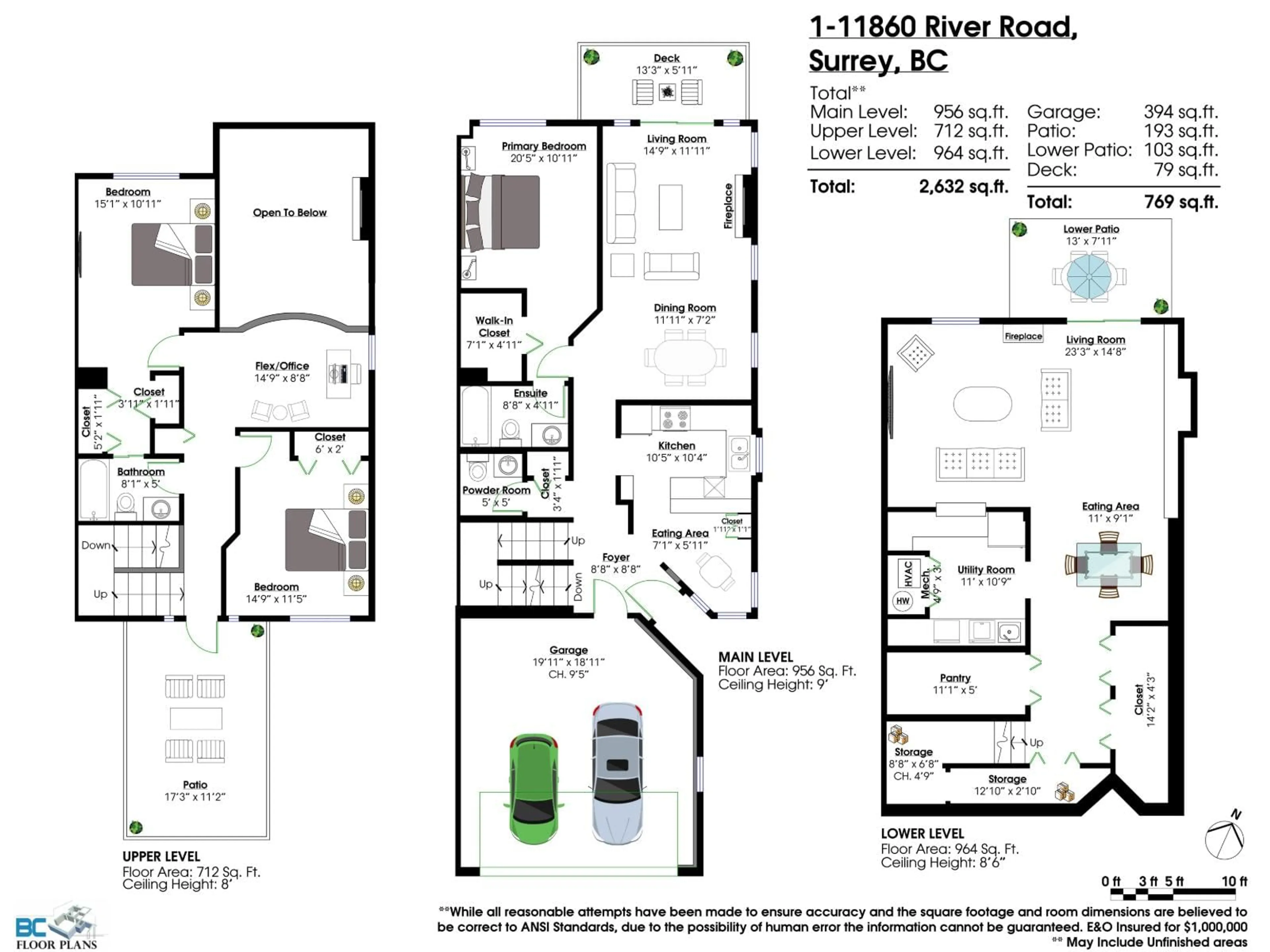 Floor plan for 1 - 11860 RIVER, Surrey British Columbia V3V2V7