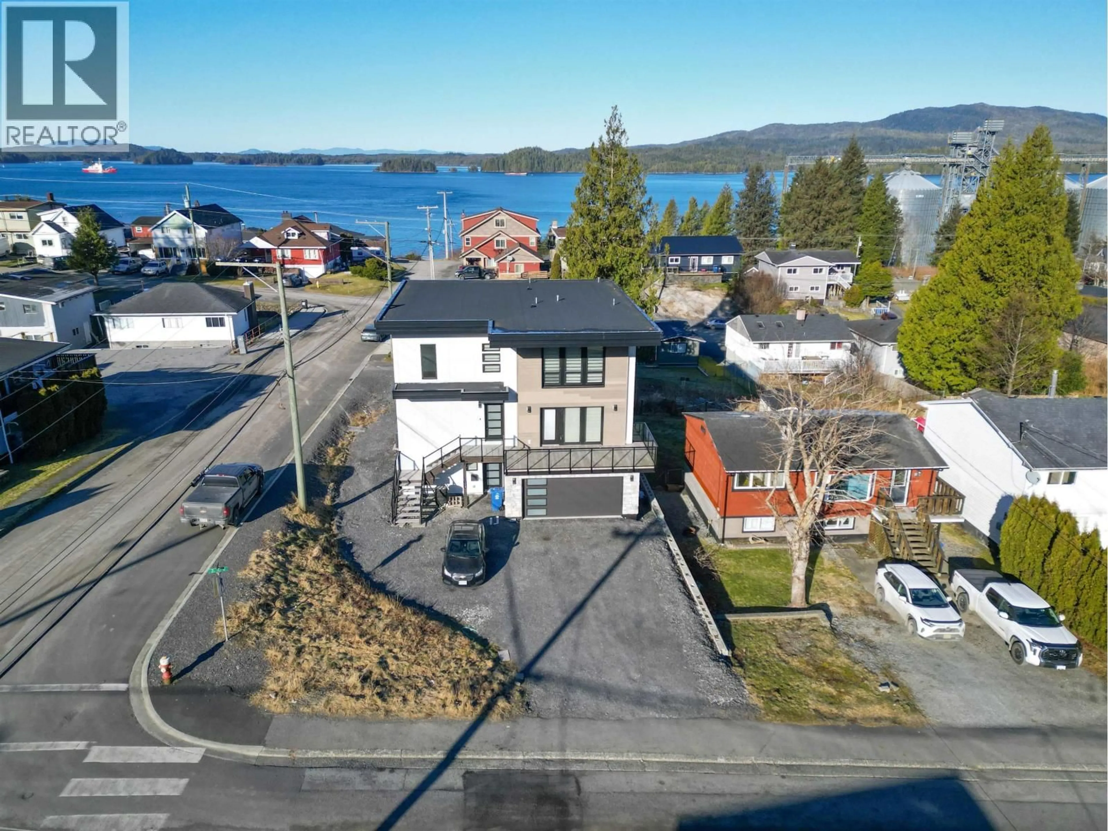 A pic from outside/outdoor area/front of a property/back of a property/a pic from drone, water/lake/river/ocean view for 1644 2ND AVENUE, Prince Rupert British Columbia V8J1J6
