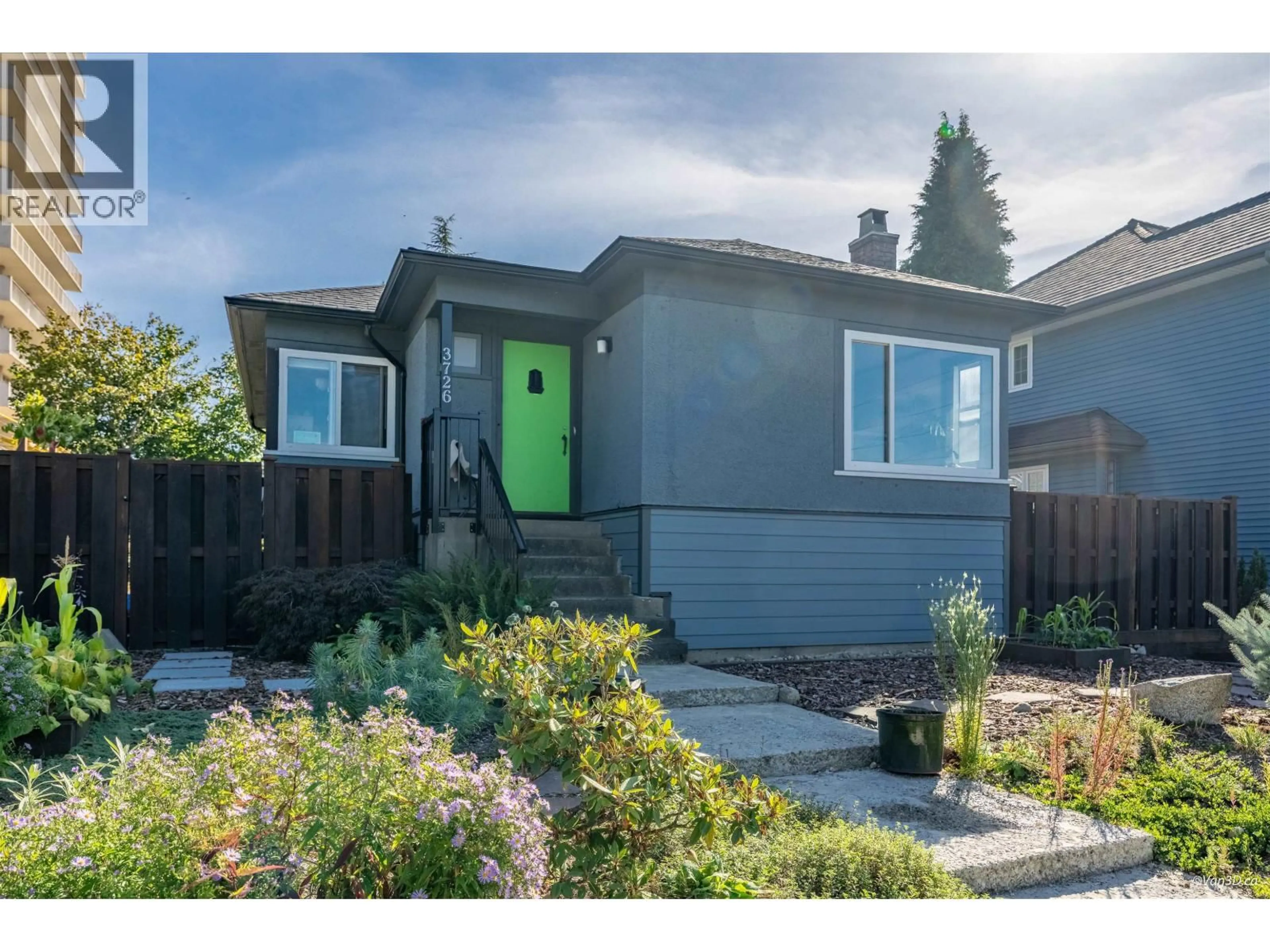 Home with vinyl exterior material, street for 3726 TRINITY STREET, Burnaby British Columbia V5C1N2