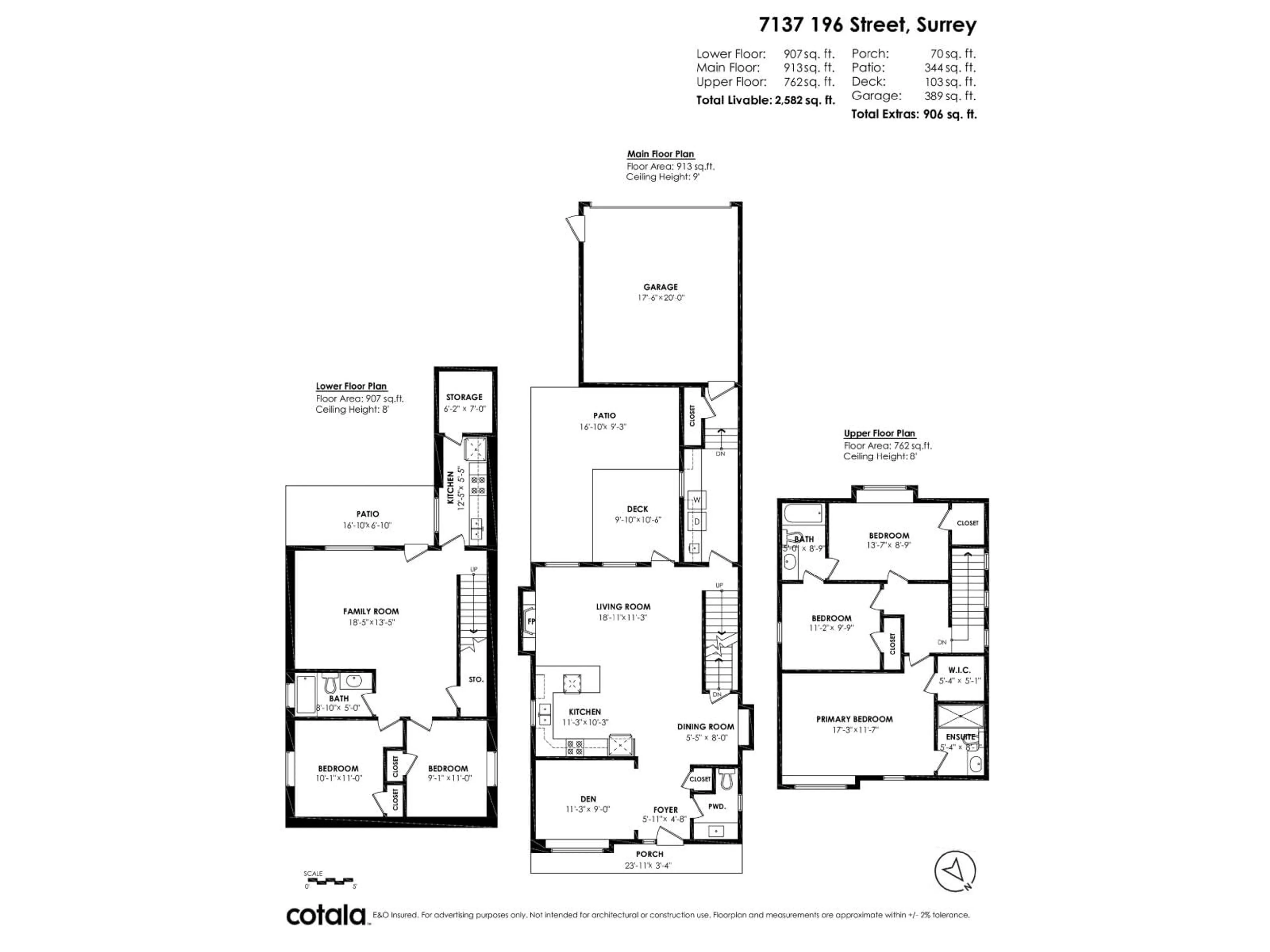 Floor plan for 7137 196, Surrey British Columbia V4N5Z6