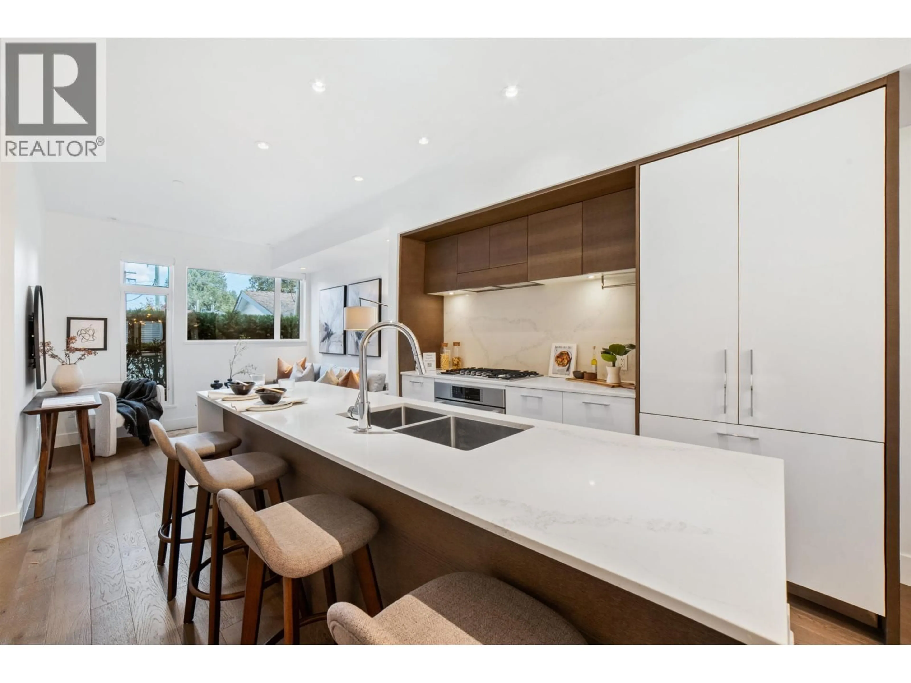 Contemporary kitchen, ceramic/tile floor for 7458 GRANVILLE STREET, Vancouver British Columbia V6P0G1