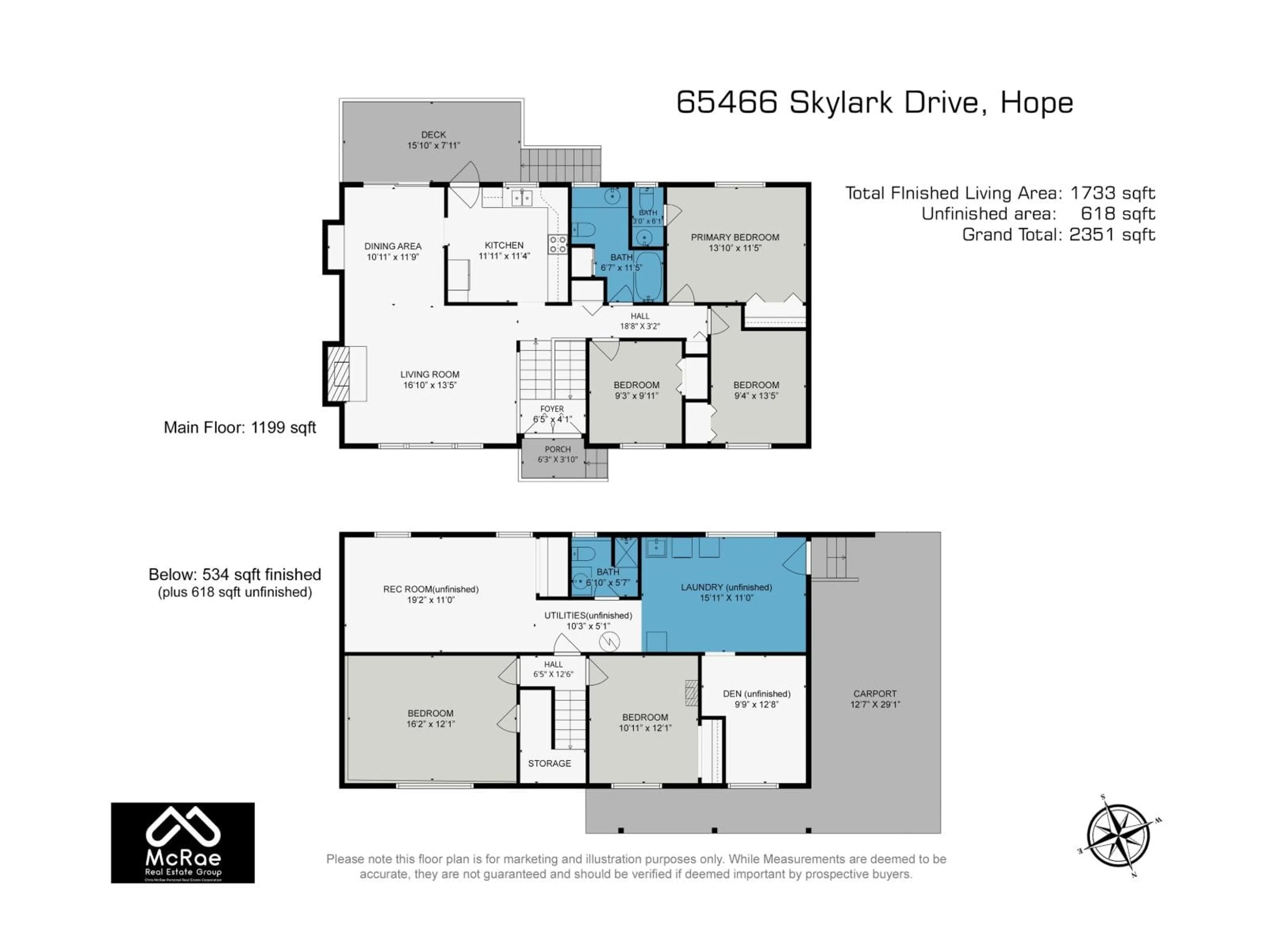 Floor plan for 65466 SKYLARK DRIVE, Hope British Columbia V0X1L1