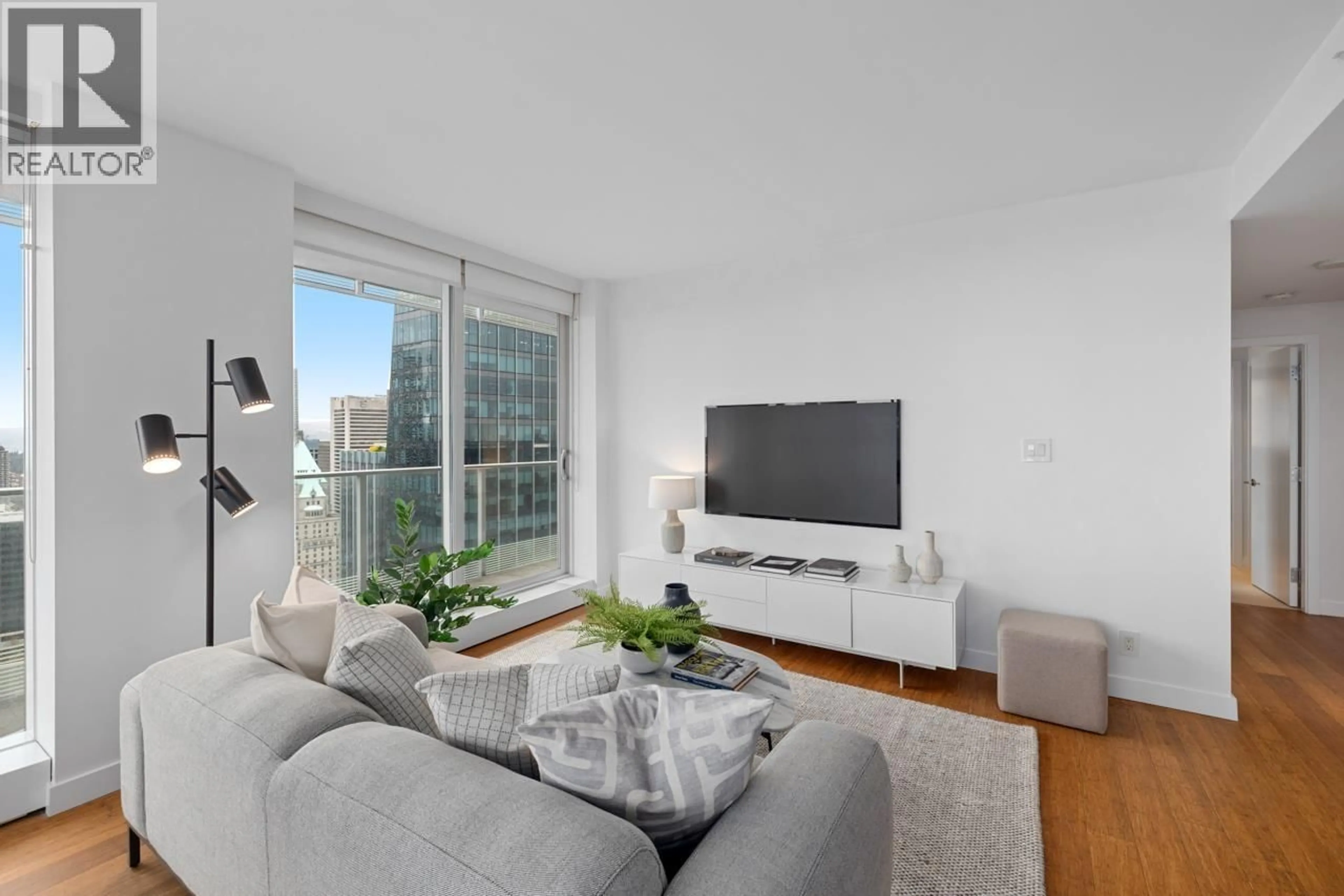 Living room with furniture, unknown for 4202 - 777 RICHARDS STREET, Vancouver British Columbia V6B0M6