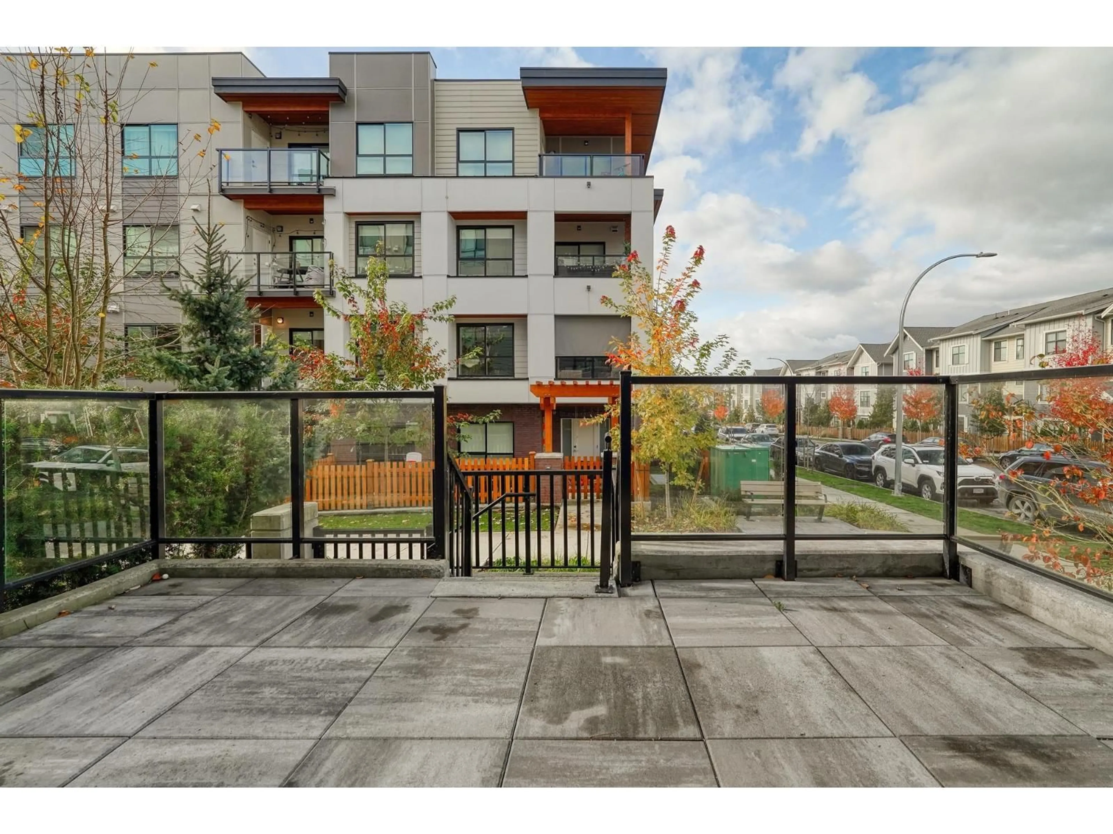 Patio, street for 110 - 20356 72B, Langley British Columbia V2Y4J9