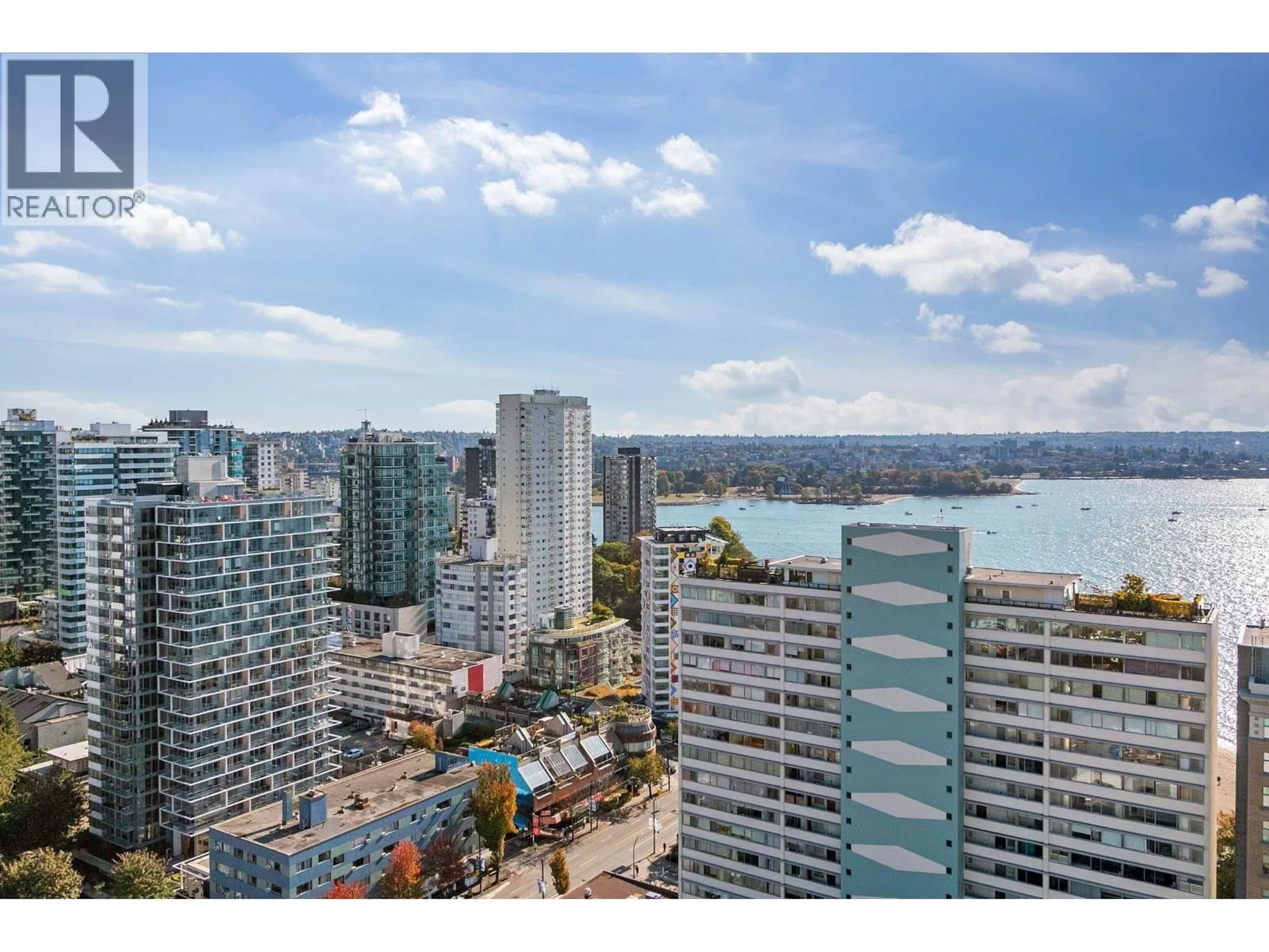 A pic from outside/outdoor area/front of a property/back of a property/a pic from drone, water/lake/river/ocean view for 2301 - 1850 COMOX STREET, Vancouver British Columbia V6G1R3