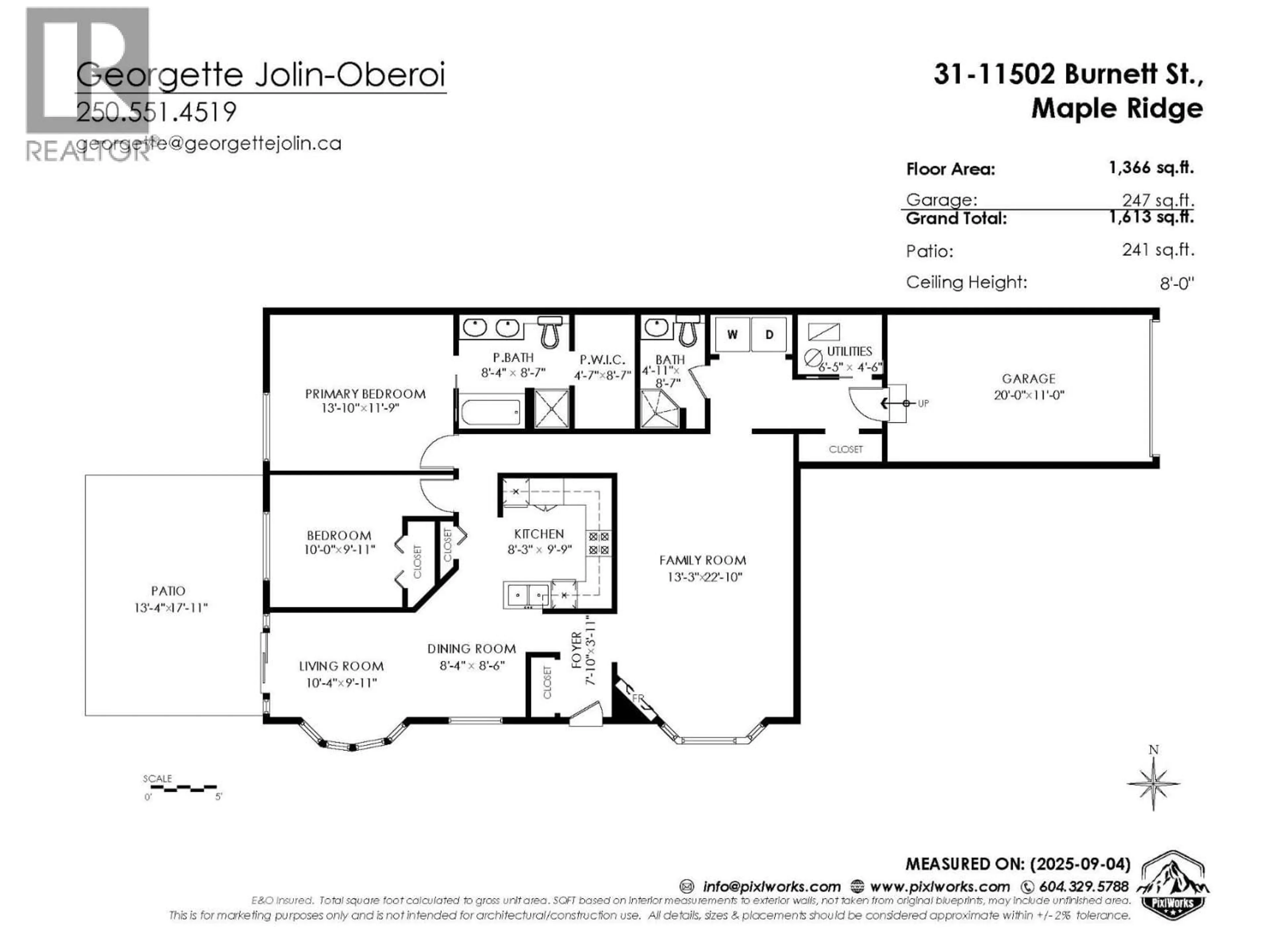 Floor plan for 31 - 11502 BURNETT STREET, Maple Ridge British Columbia V2X0Y2