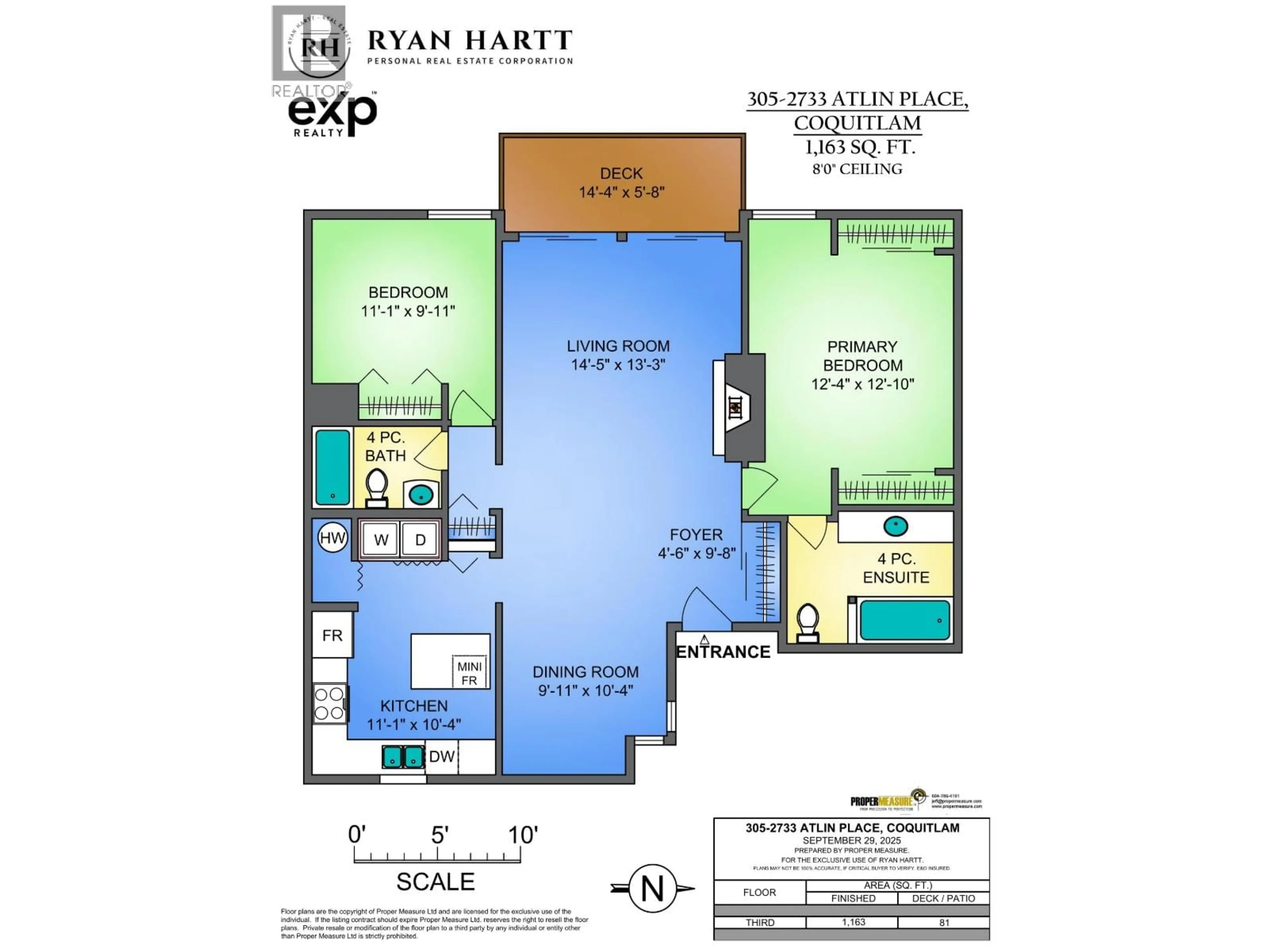 Floor plan for 305 - 2733 ATLIN PLACE, Coquitlam British Columbia V3C5B1