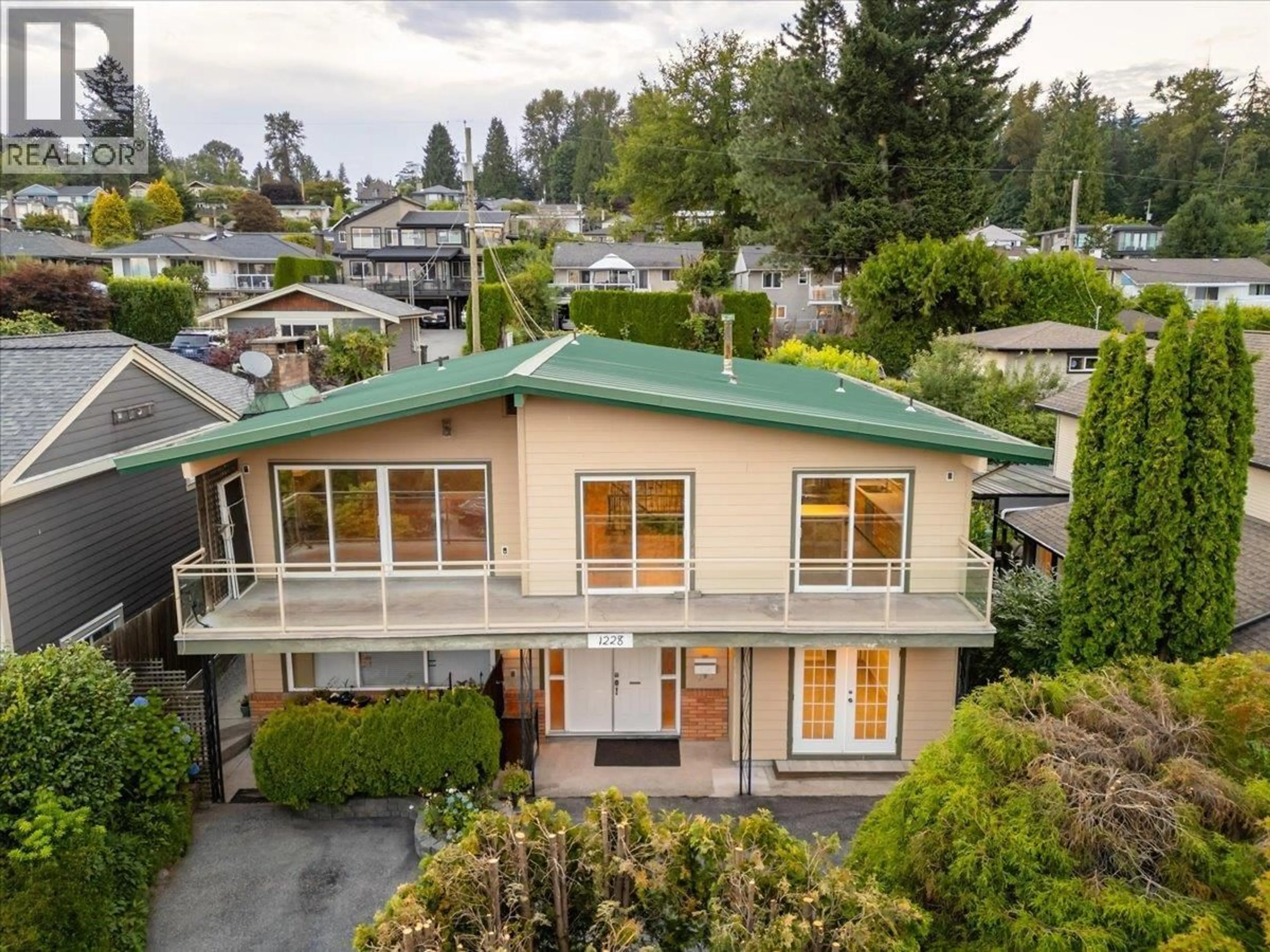 A pic from outside/outdoor area/front of a property/back of a property/a pic from drone, water/lake/river/ocean view for 1228 ADDERLEY STREET, North Vancouver British Columbia V7L1T7