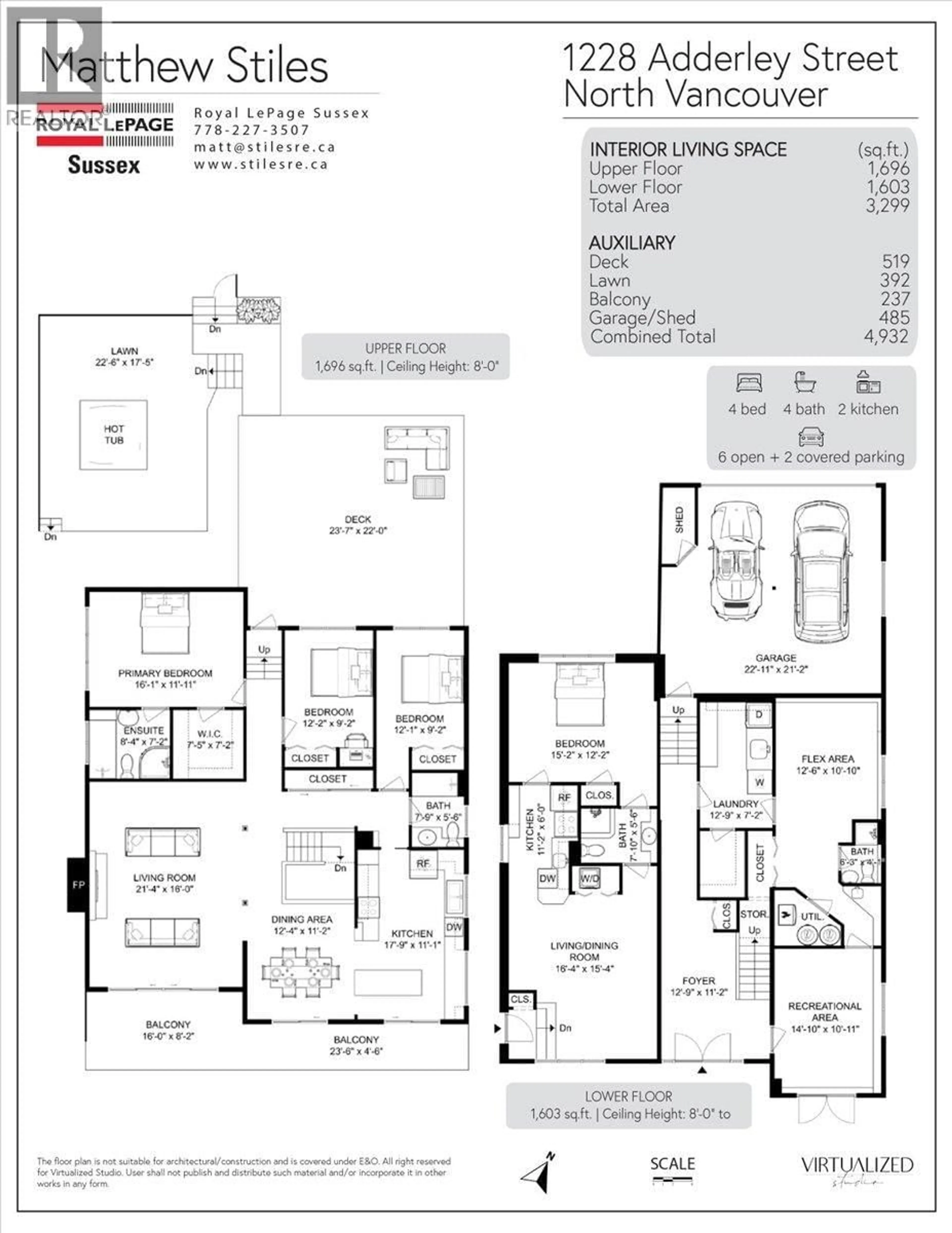 Floor plan for 1228 ADDERLEY STREET, North Vancouver British Columbia V7L1T7