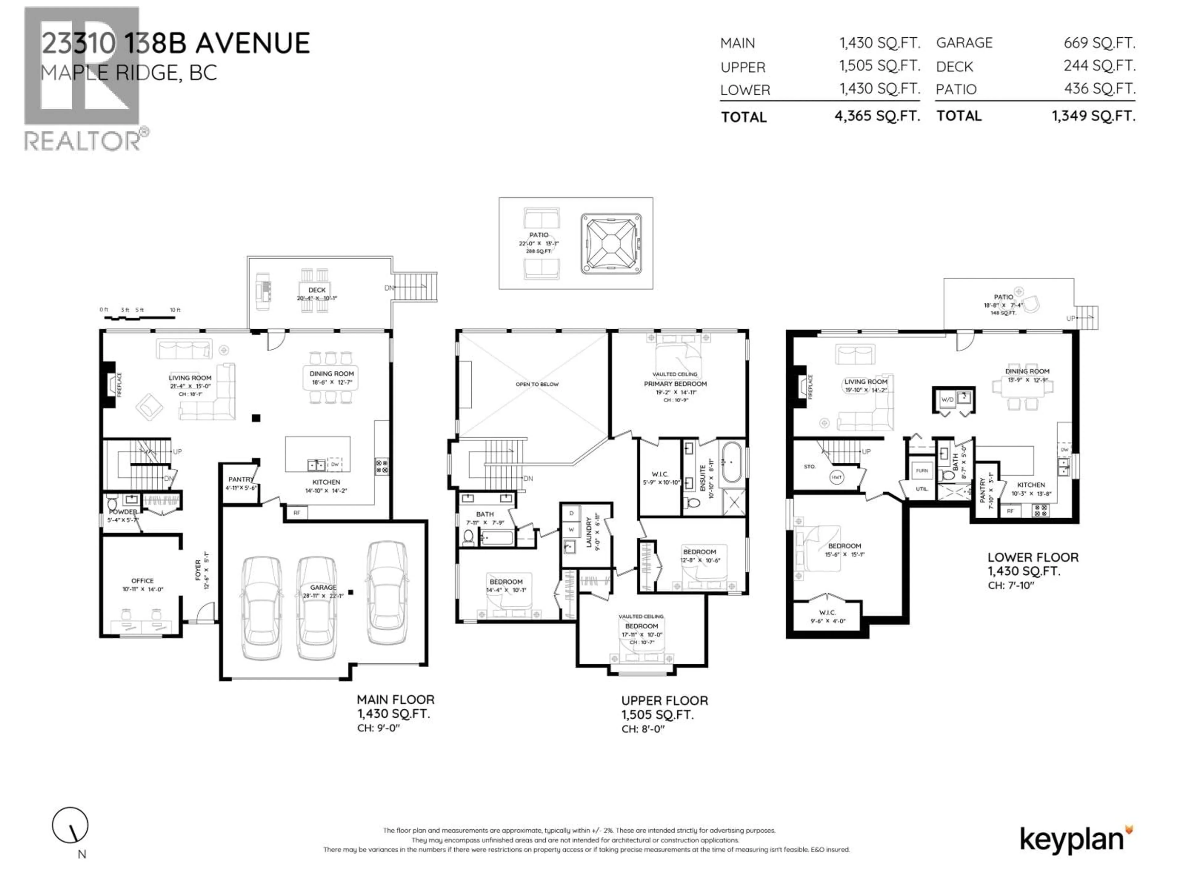 Floor plan for 23310 138B AVENUE, Maple Ridge British Columbia V4R2G5