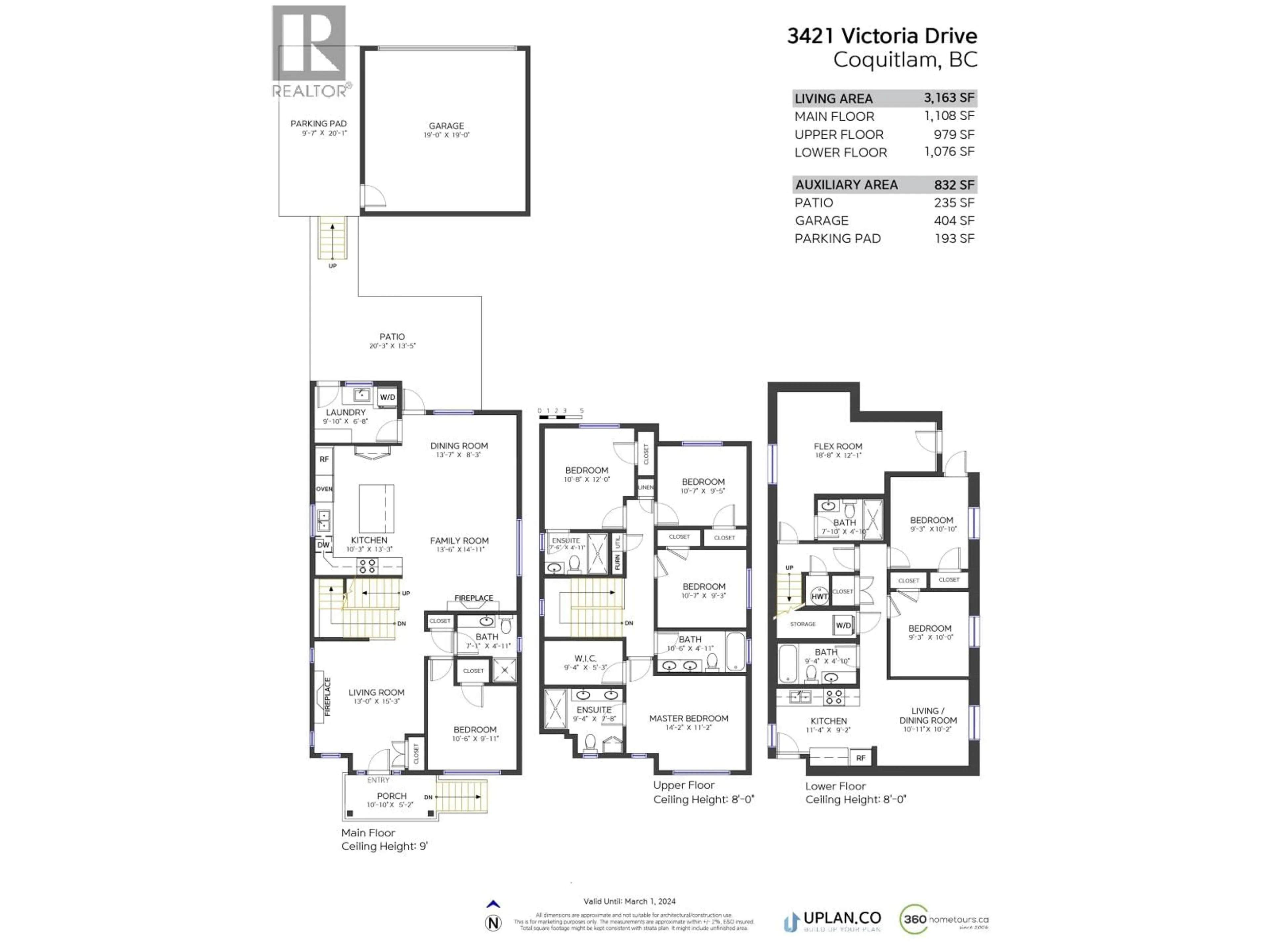 Floor plan for 3427 VICTORIA DRIVE, Coquitlam British Columbia V3B2V5