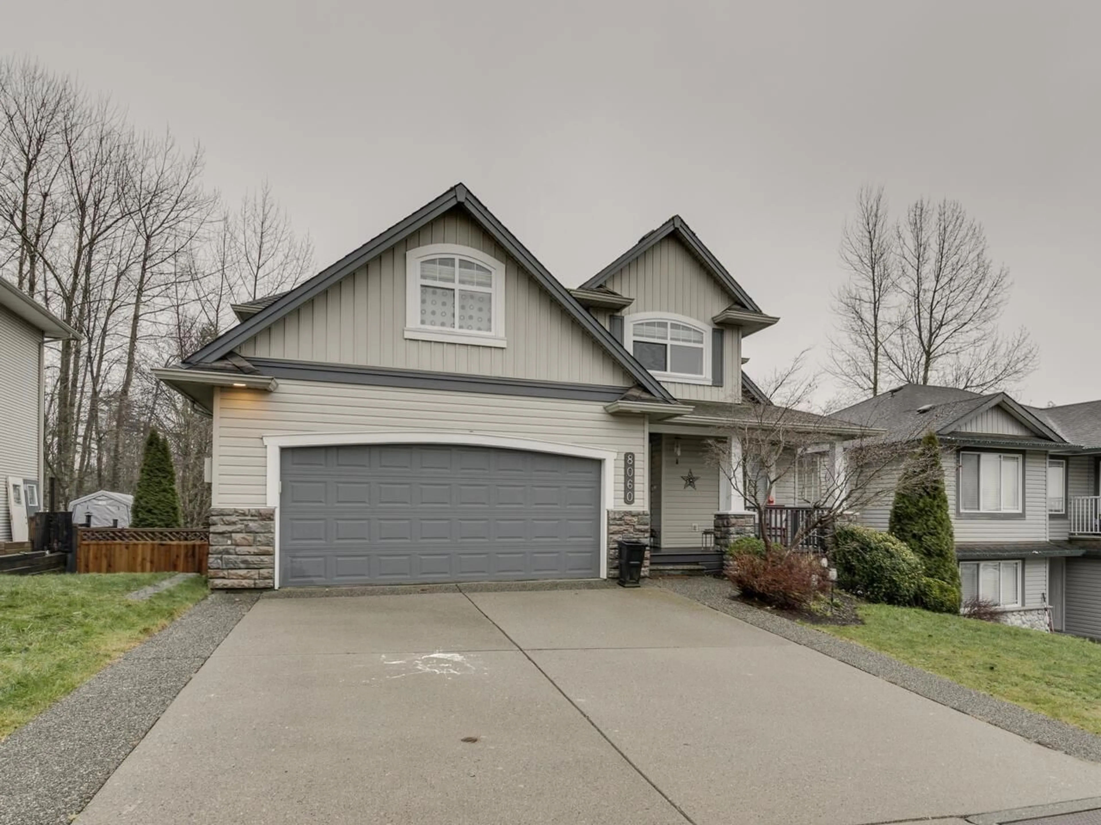 Home with vinyl exterior material, street for 8060 MELBURN, Mission British Columbia V2V7B6