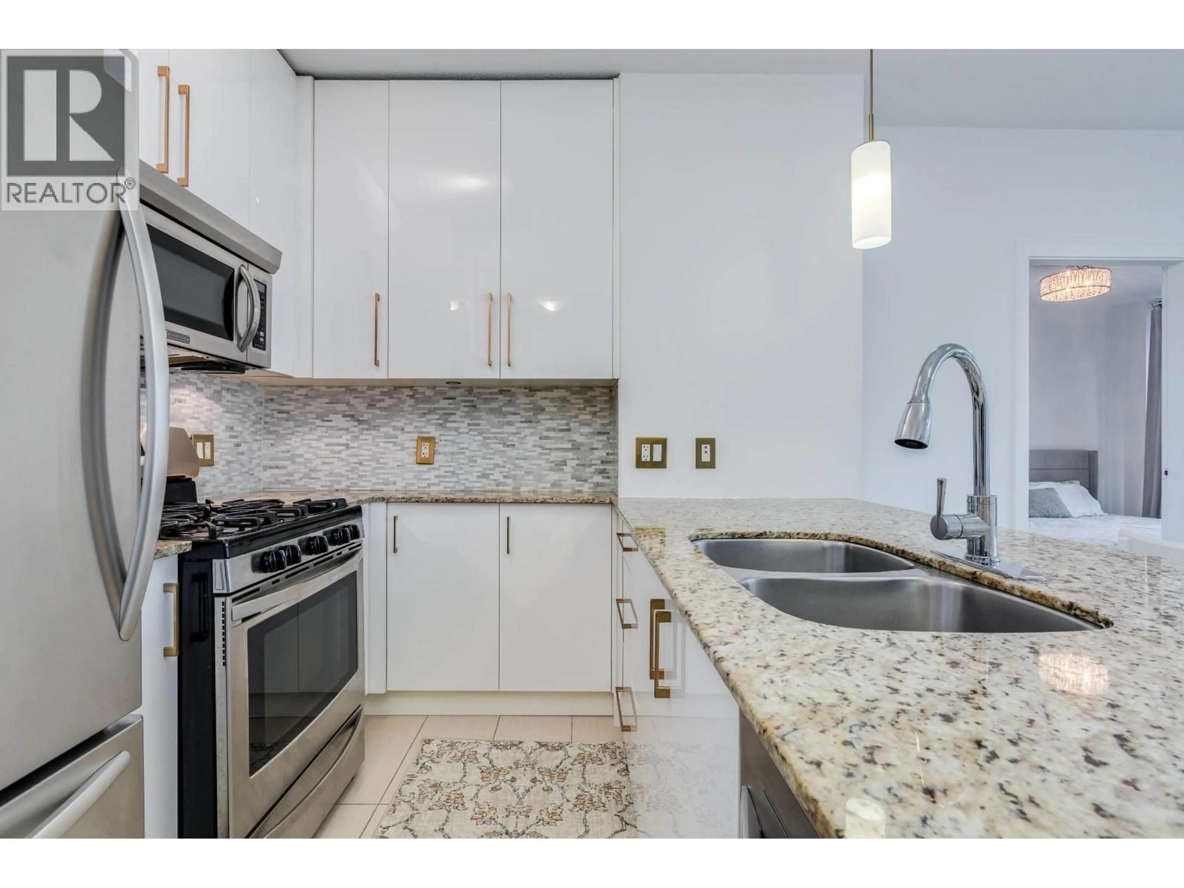 Standard kitchen, ceramic/tile floor for 507 - 110 BREW STREET, Port Moody British Columbia V3H0E4