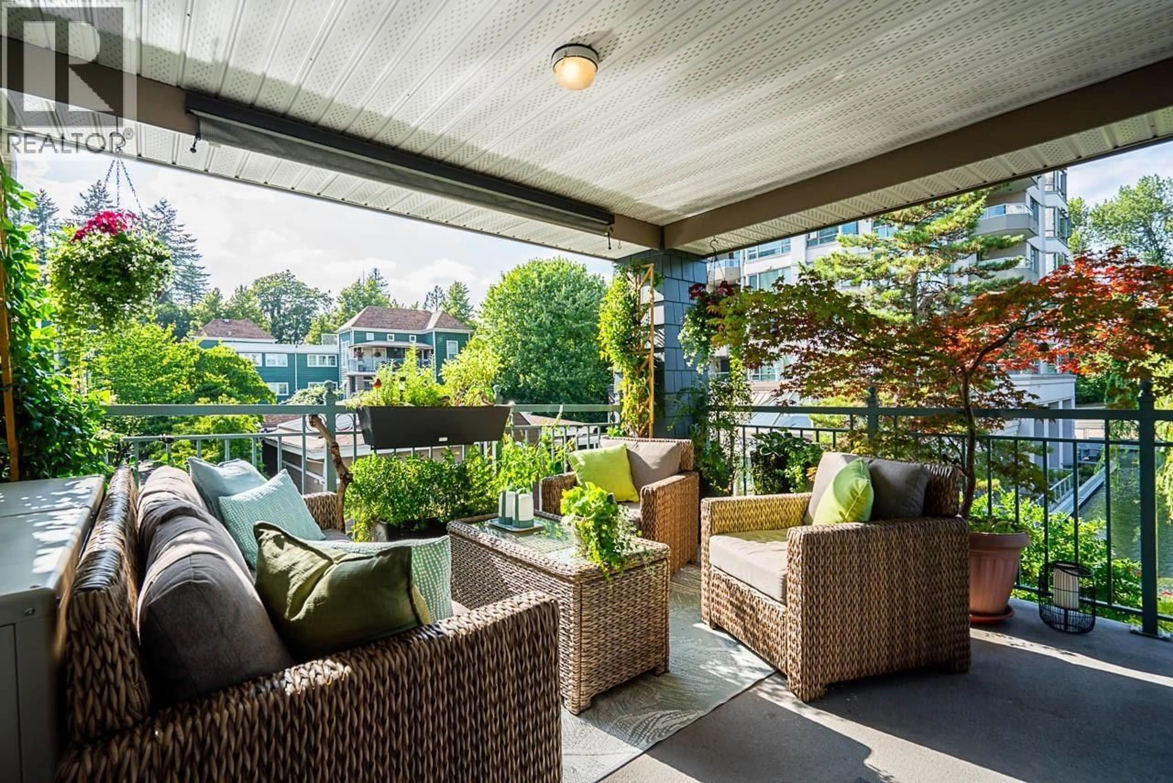 Patio, water/lake/river/ocean view for 315 - 3075 PRIMROSE LANE, Coquitlam British Columbia V3B7S2