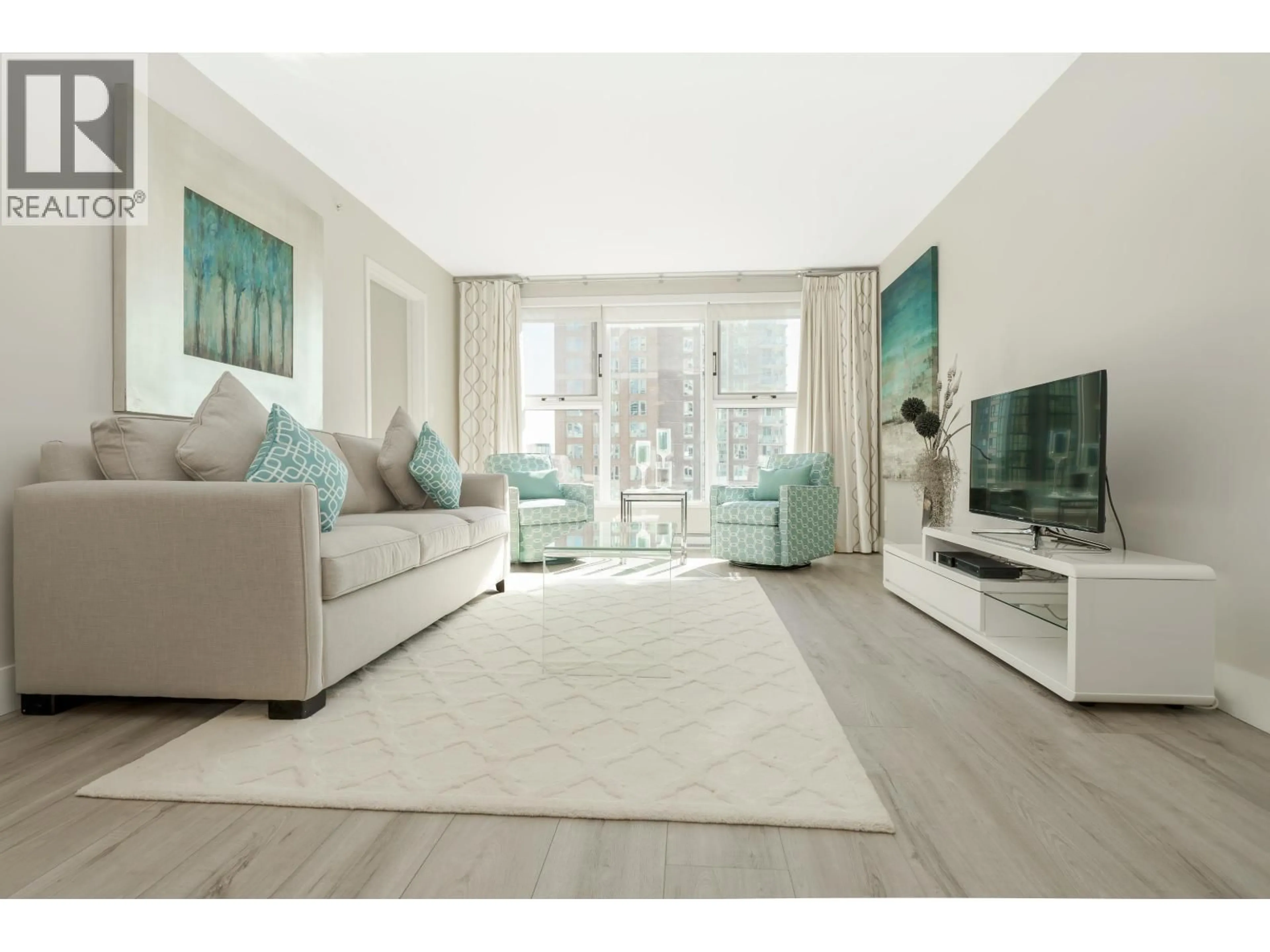 Living room with furniture, unknown for 1503 - 1323 HOMER STREET, Vancouver British Columbia V6B5T1