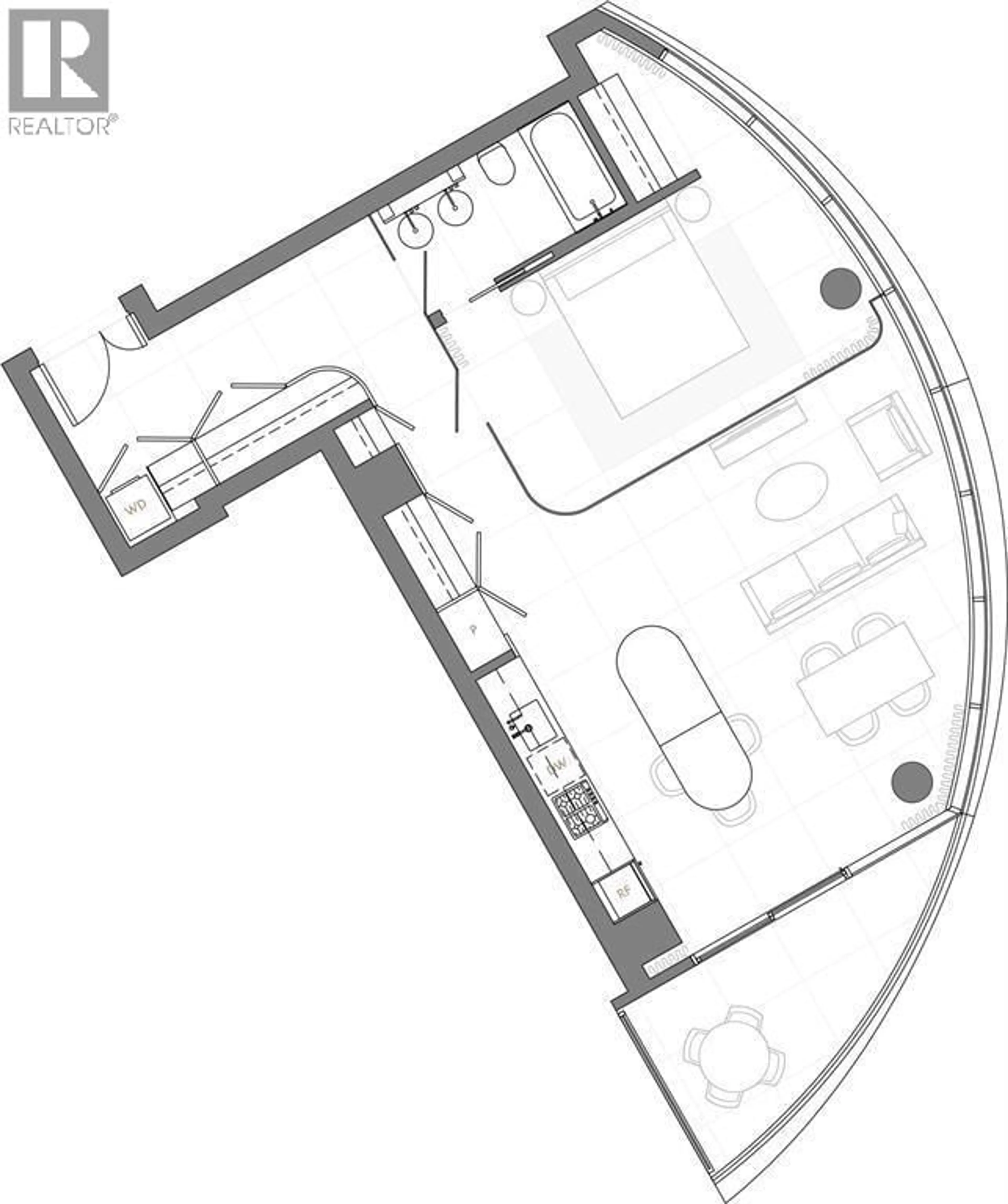 Floor plan for 2702 - 1033 NELSON STREET, Vancouver British Columbia V6E0E5