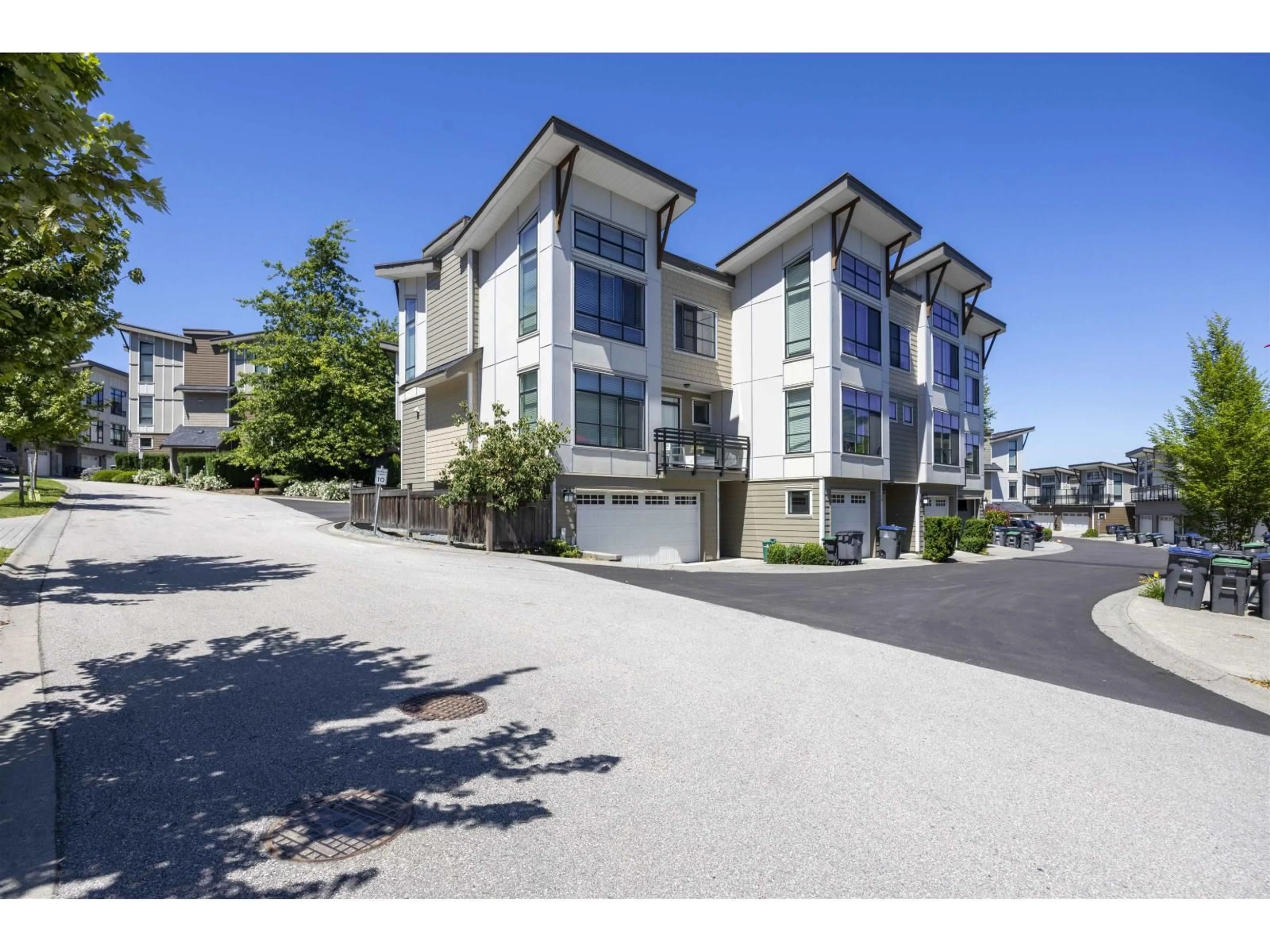 A pic from outside/outdoor area/front of a property/back of a property/a pic from drone, street for 11 - 9989 BARNSTON EAST, Surrey British Columbia V4N6N3