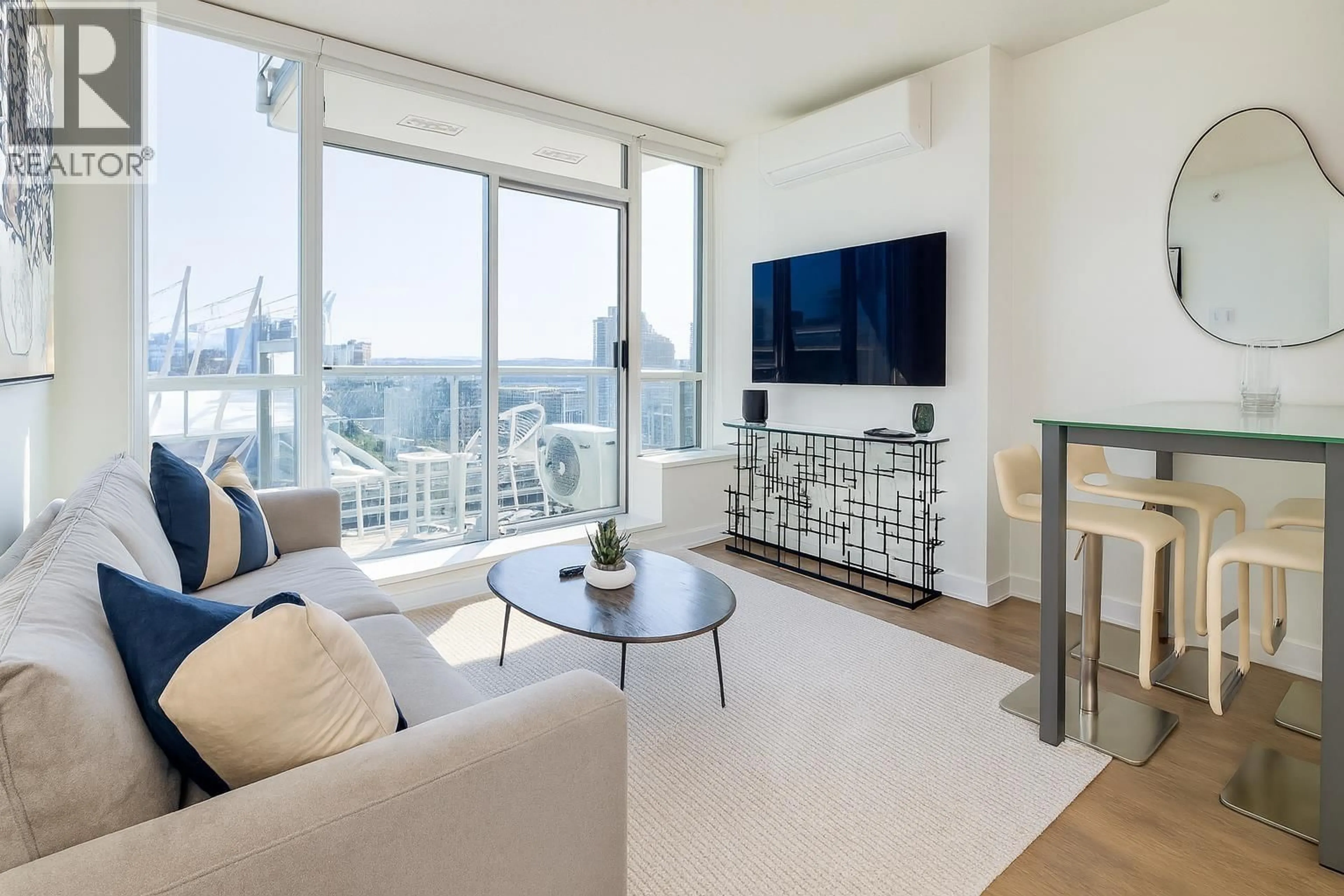 Living room with furniture, unknown for 1605 - 821 CAMBIE STREET, Vancouver British Columbia V6B2P4