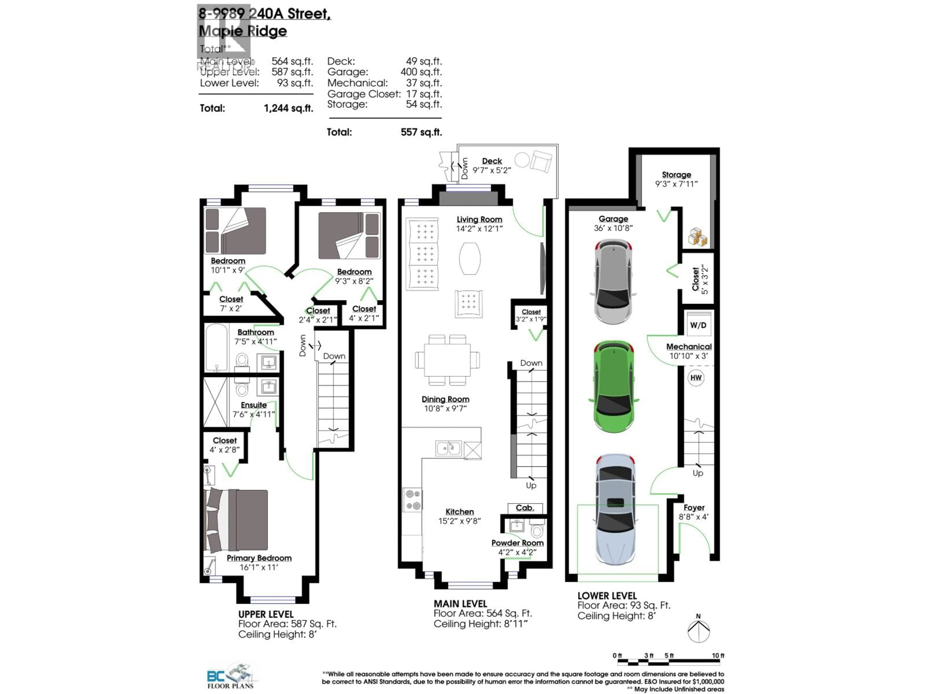 Floor plan for 8 - 9989 240A STREET, Maple Ridge British Columbia V2W1Z9