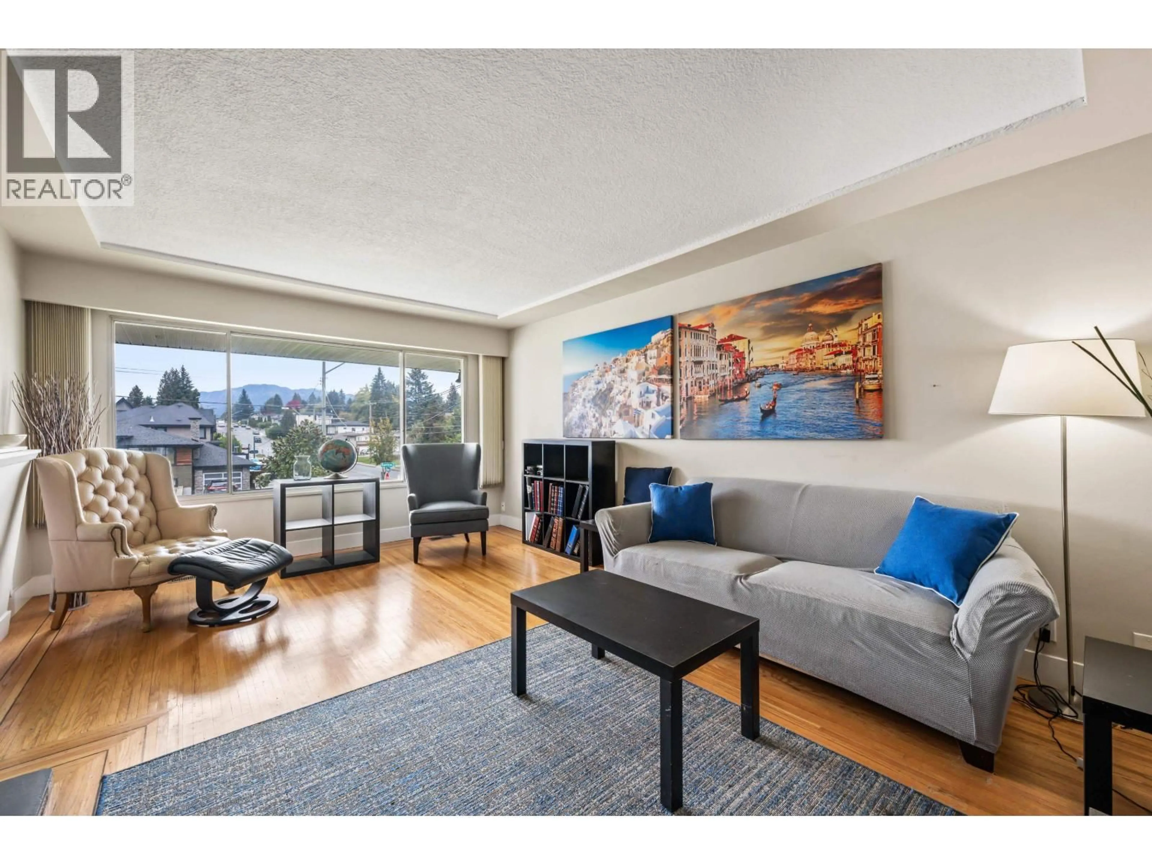 Living room with furniture, wood/laminate floor for 1698 SPRICE AVENUE, Coquitlam British Columbia V3J2P6