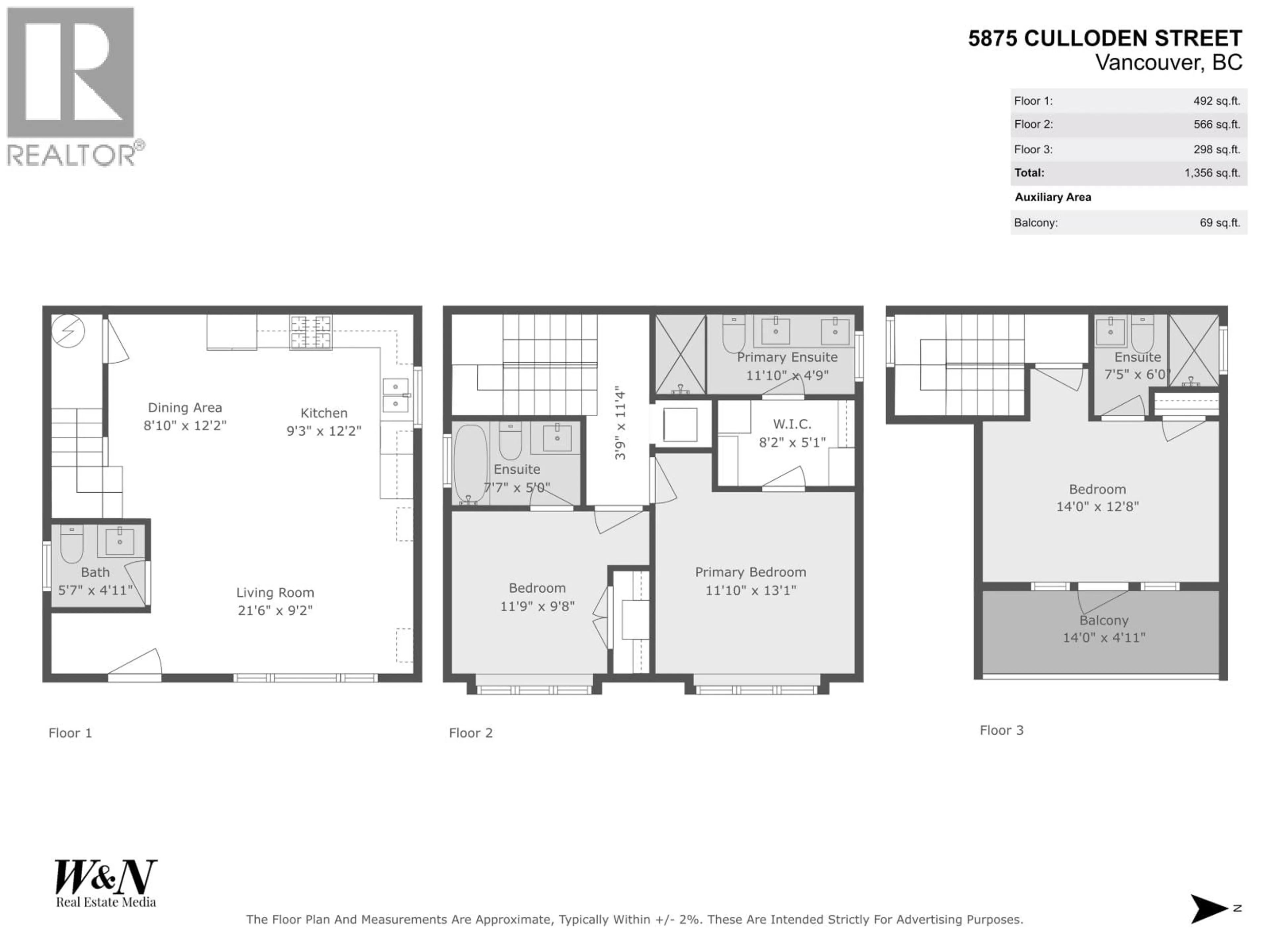 Floor plan for 5875 CULLODEN STREET, Vancouver British Columbia V5W3S1