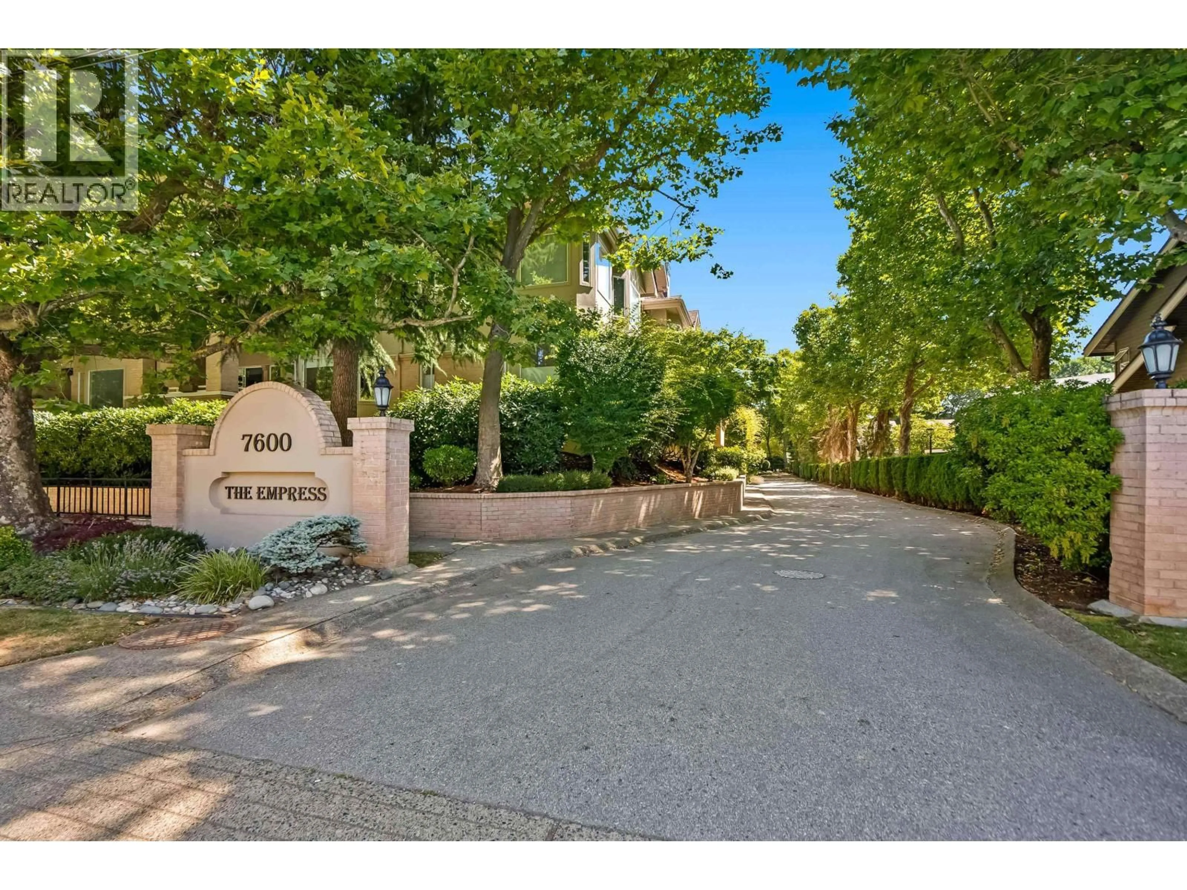 A pic from outside/outdoor area/front of a property/back of a property/a pic from drone, street for 112 - 7600 MOFFATT ROAD, Richmond British Columbia V6Y3V1