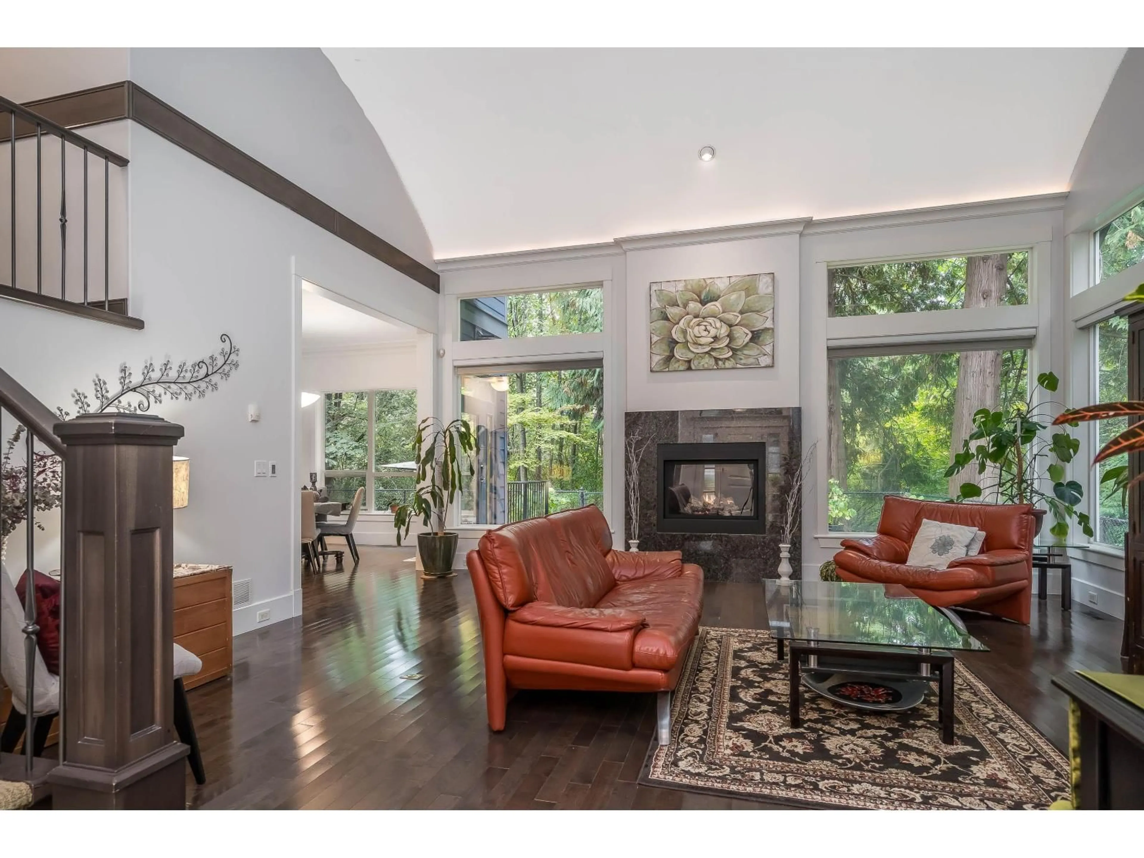 Living room with furniture, wood/laminate floor for 3428 150B, Surrey British Columbia V3Z0Z3