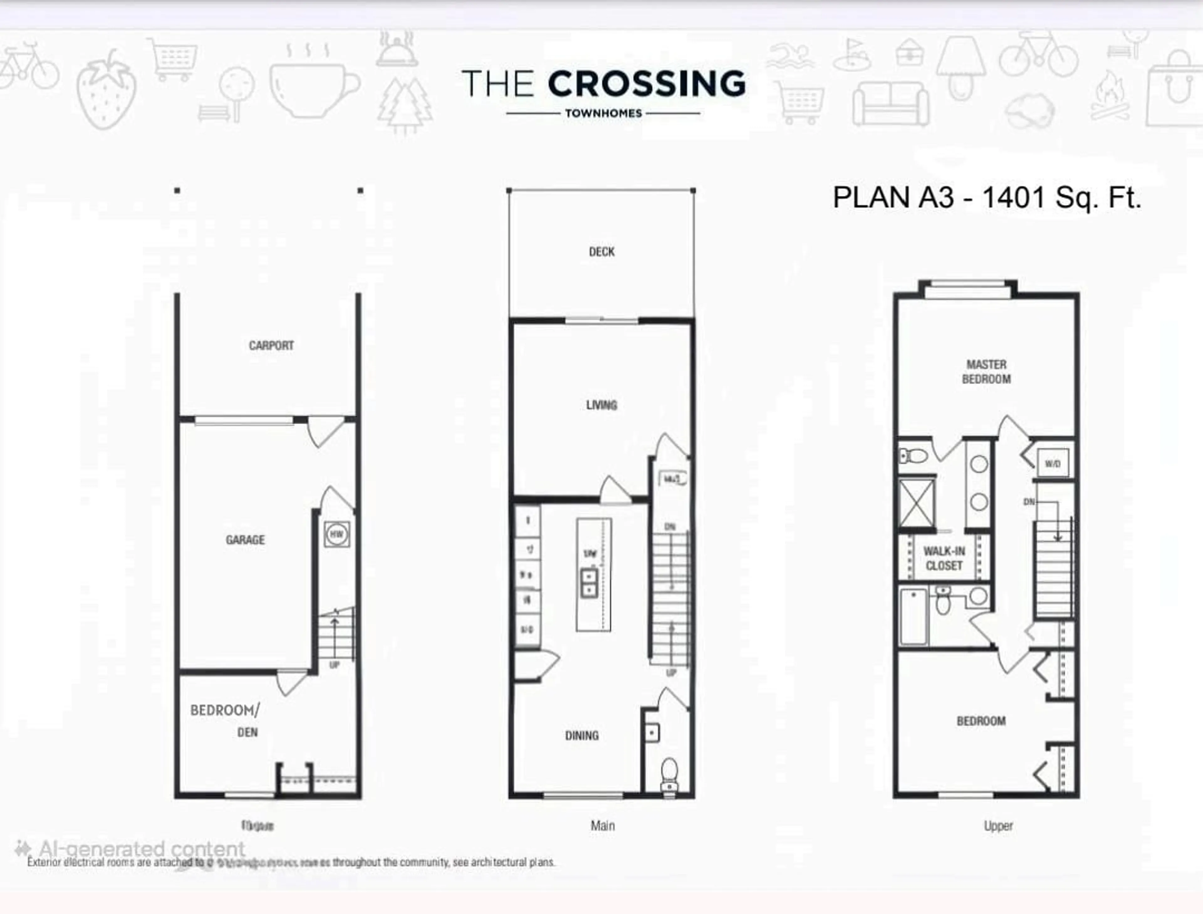 Floor plan for 50 - 288 171, Surrey British Columbia V3Z9P5