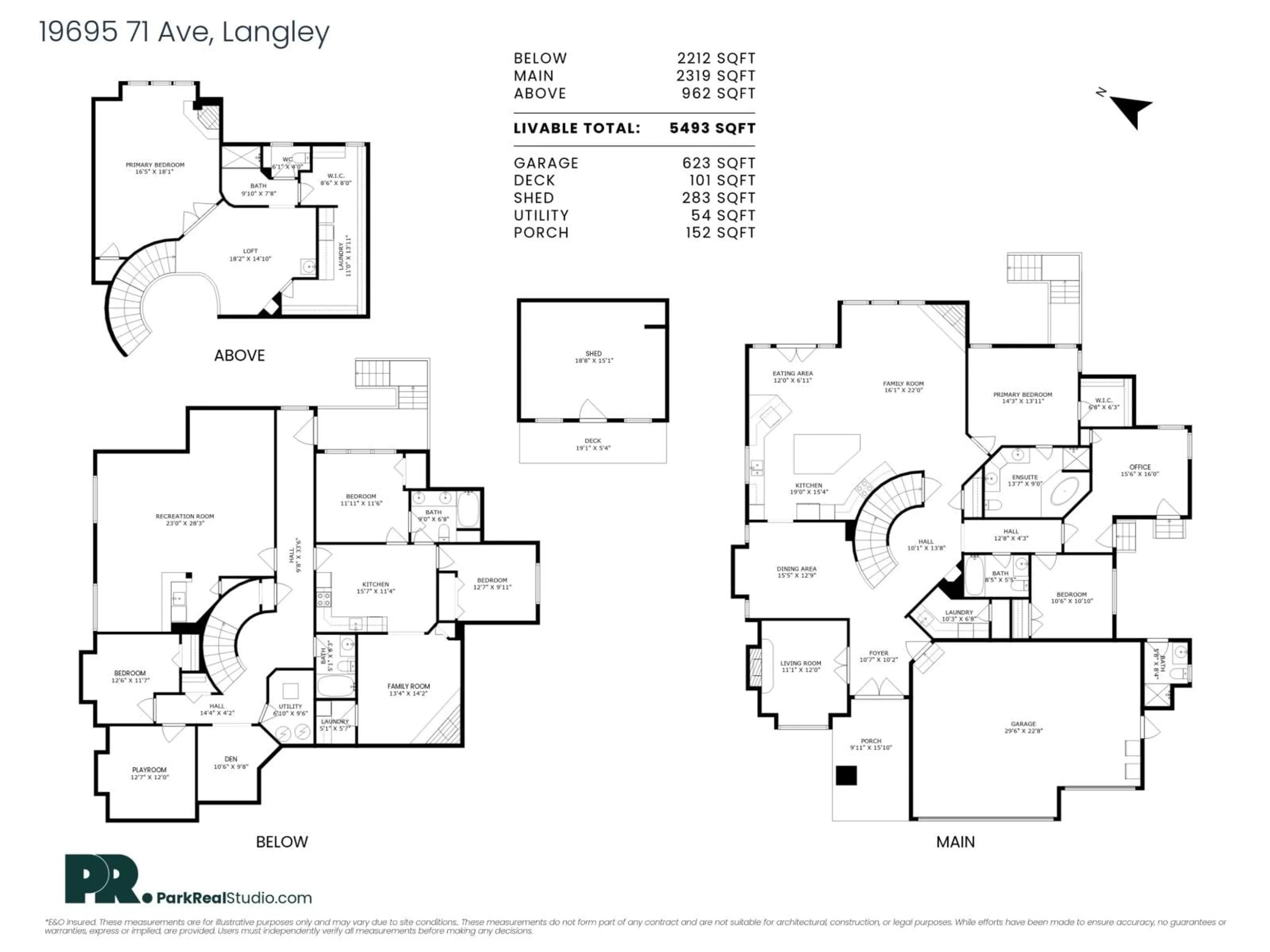 Floor plan for 19695 71, Surrey British Columbia V2Y2Z7