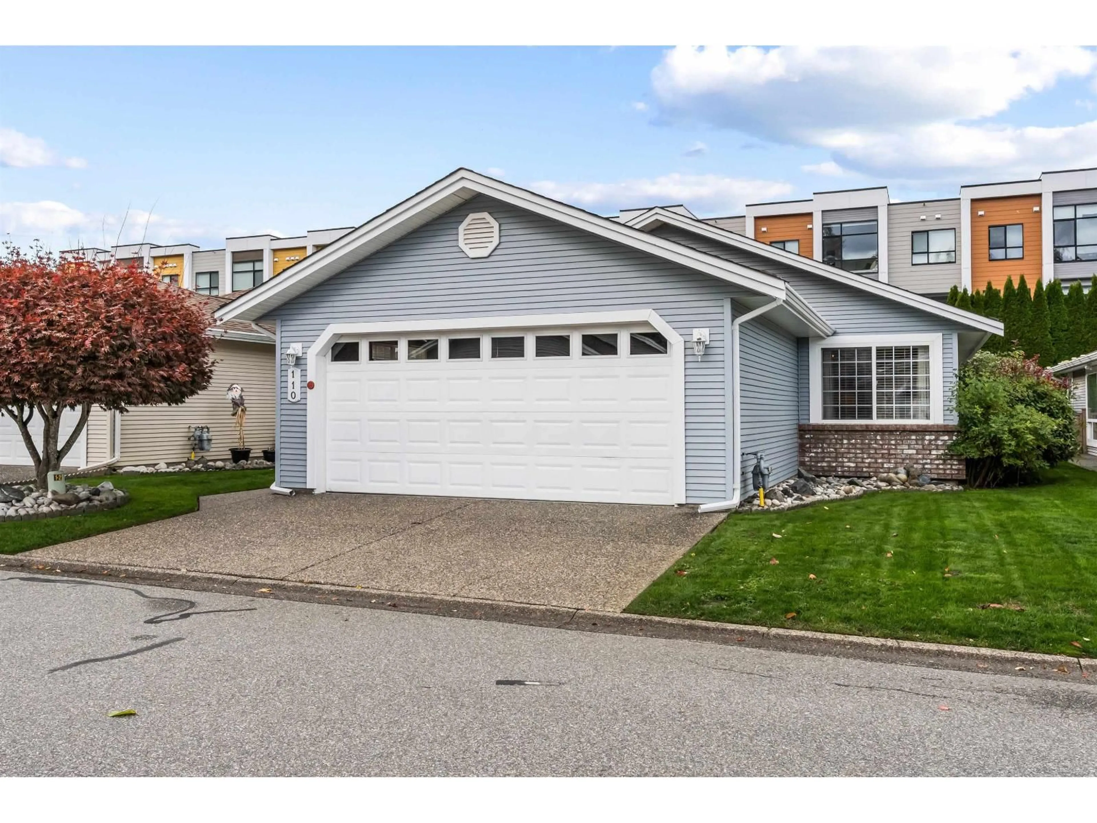 Home with vinyl exterior material, street for 110 - 6001 PROMONTORY ROAD, Chilliwack British Columbia V2R3E3