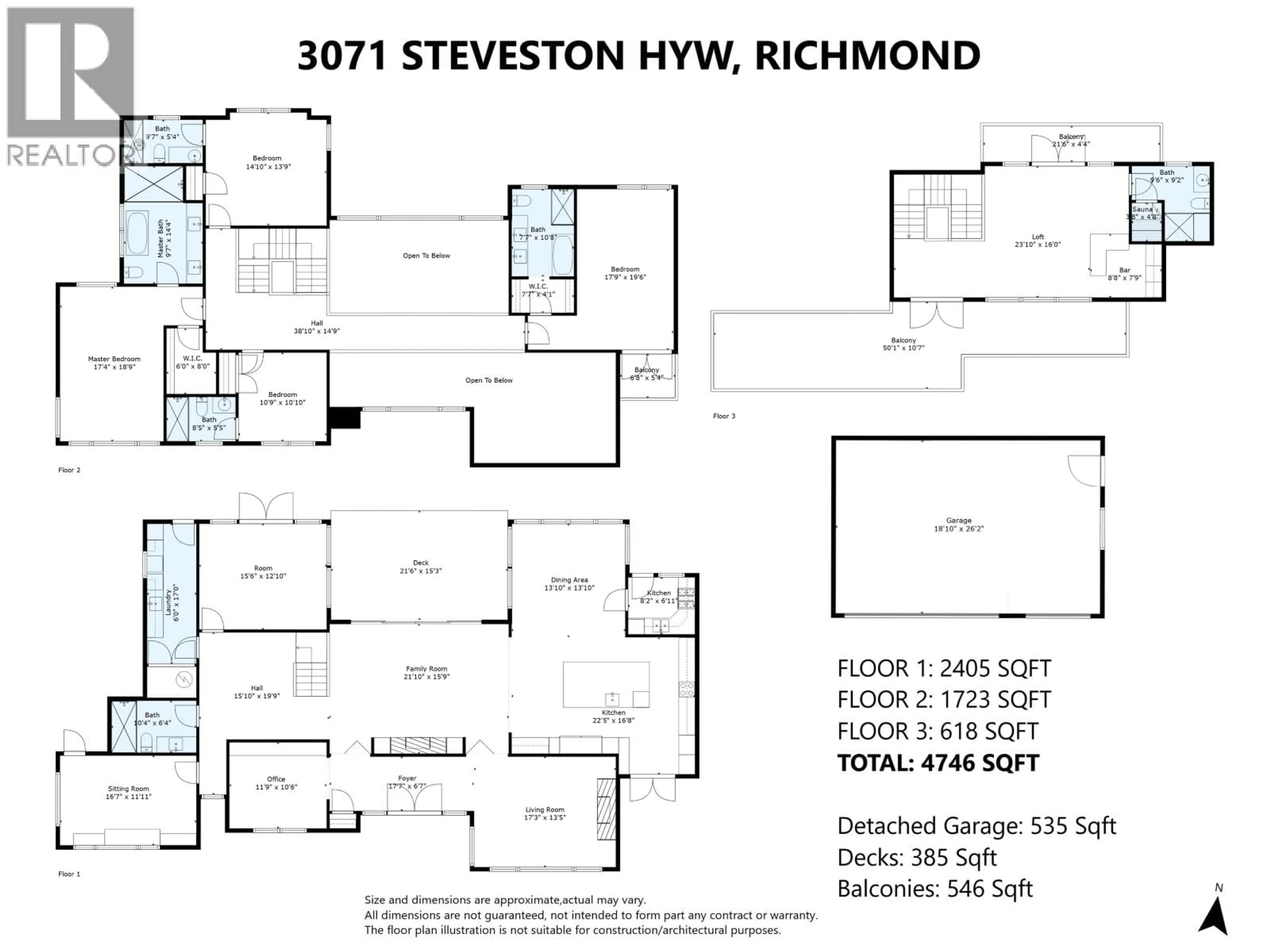 Floor plan for 3071 STEVESTON HIGHWAY, Richmond British Columbia V7E2J4