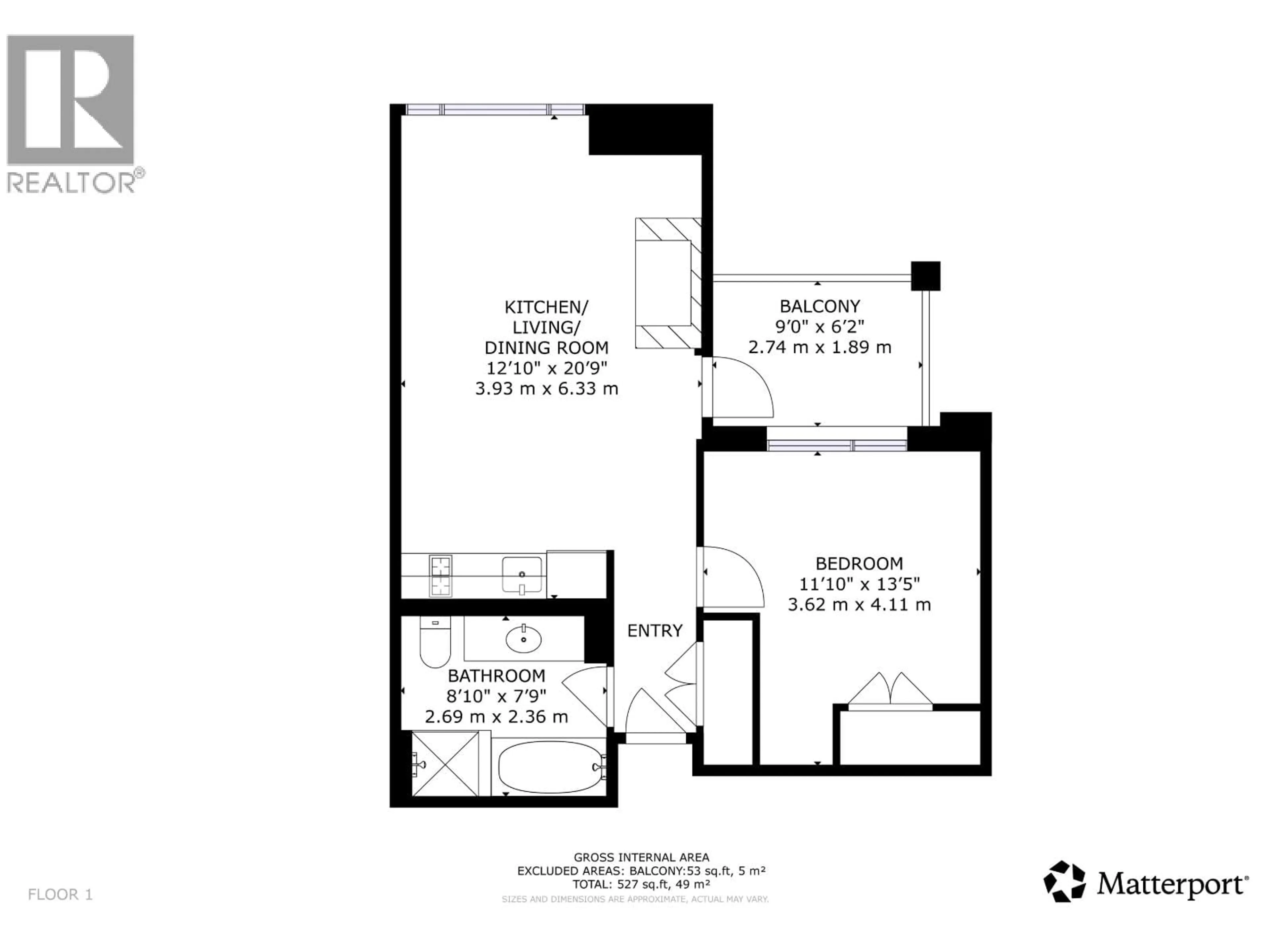 Floor plan for 482 - 4090 WHISTLER WAY, Whistler British Columbia V8E1J3