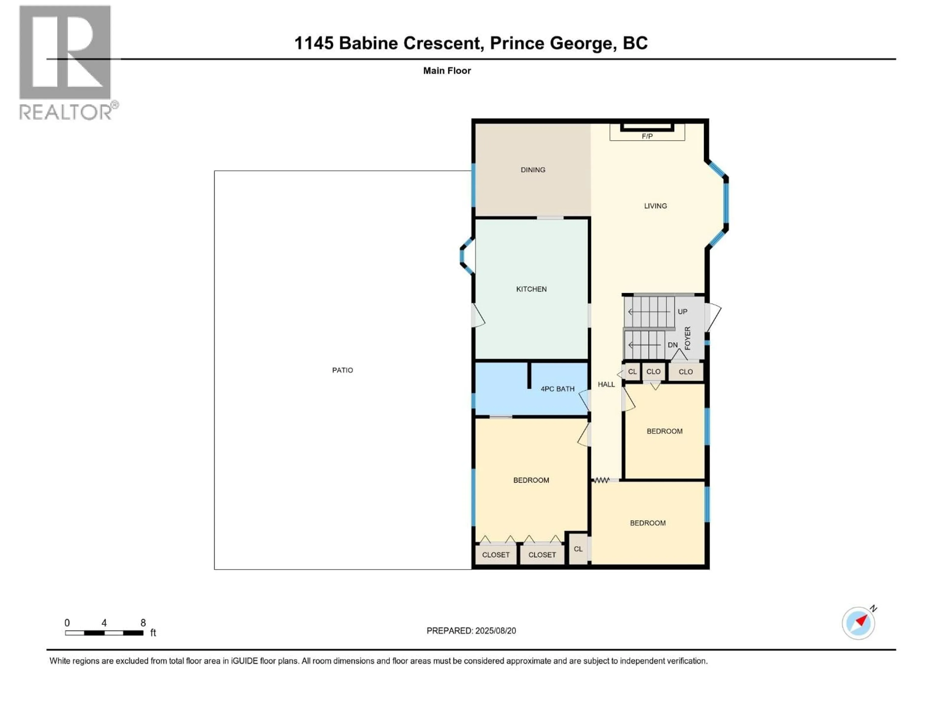 Floor plan for 1145 BABINE CRESCENT, Prince George British Columbia V2M3X7