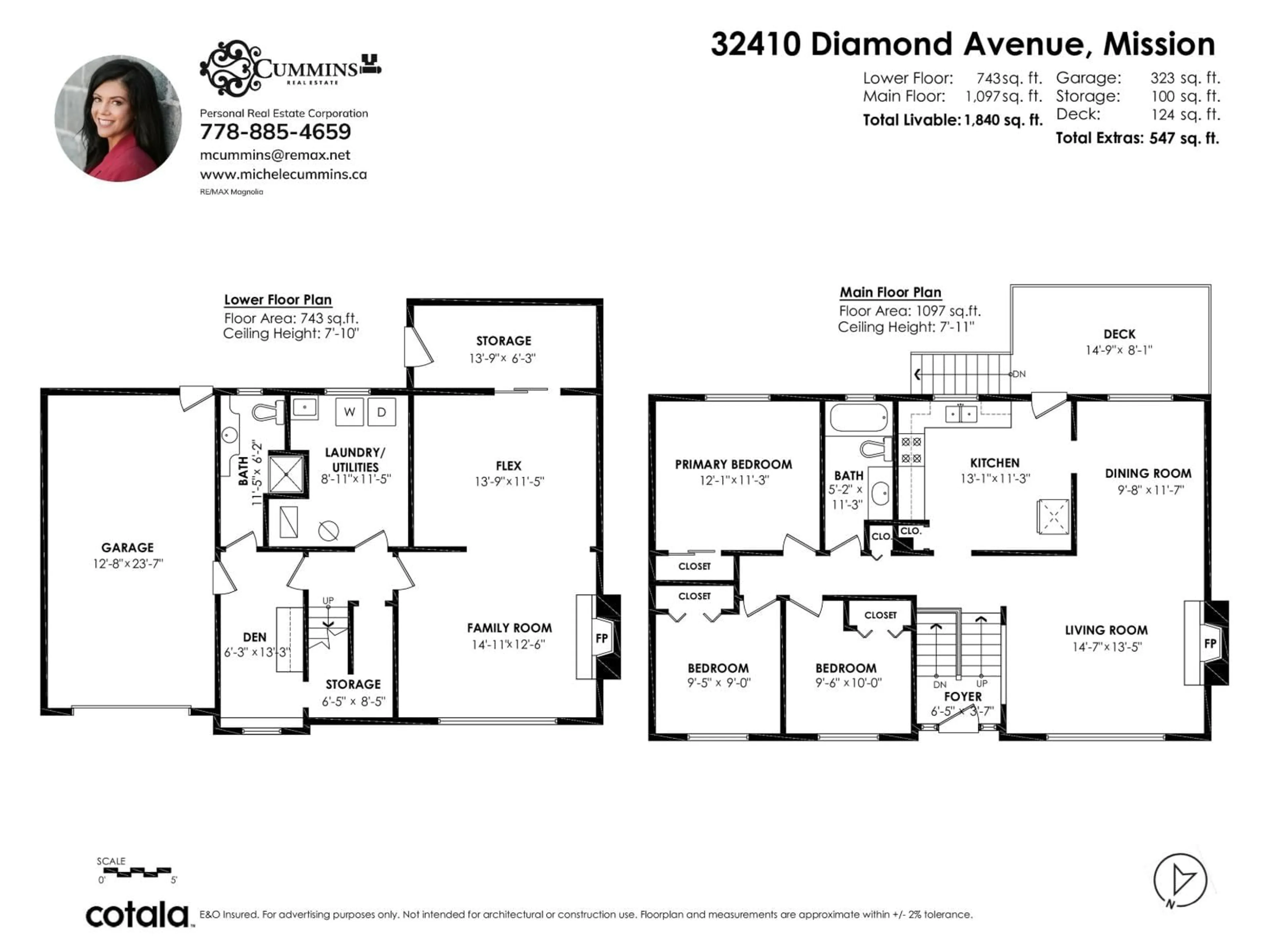 Floor plan for 32410 DIAMOND, Mission British Columbia V2V1M2