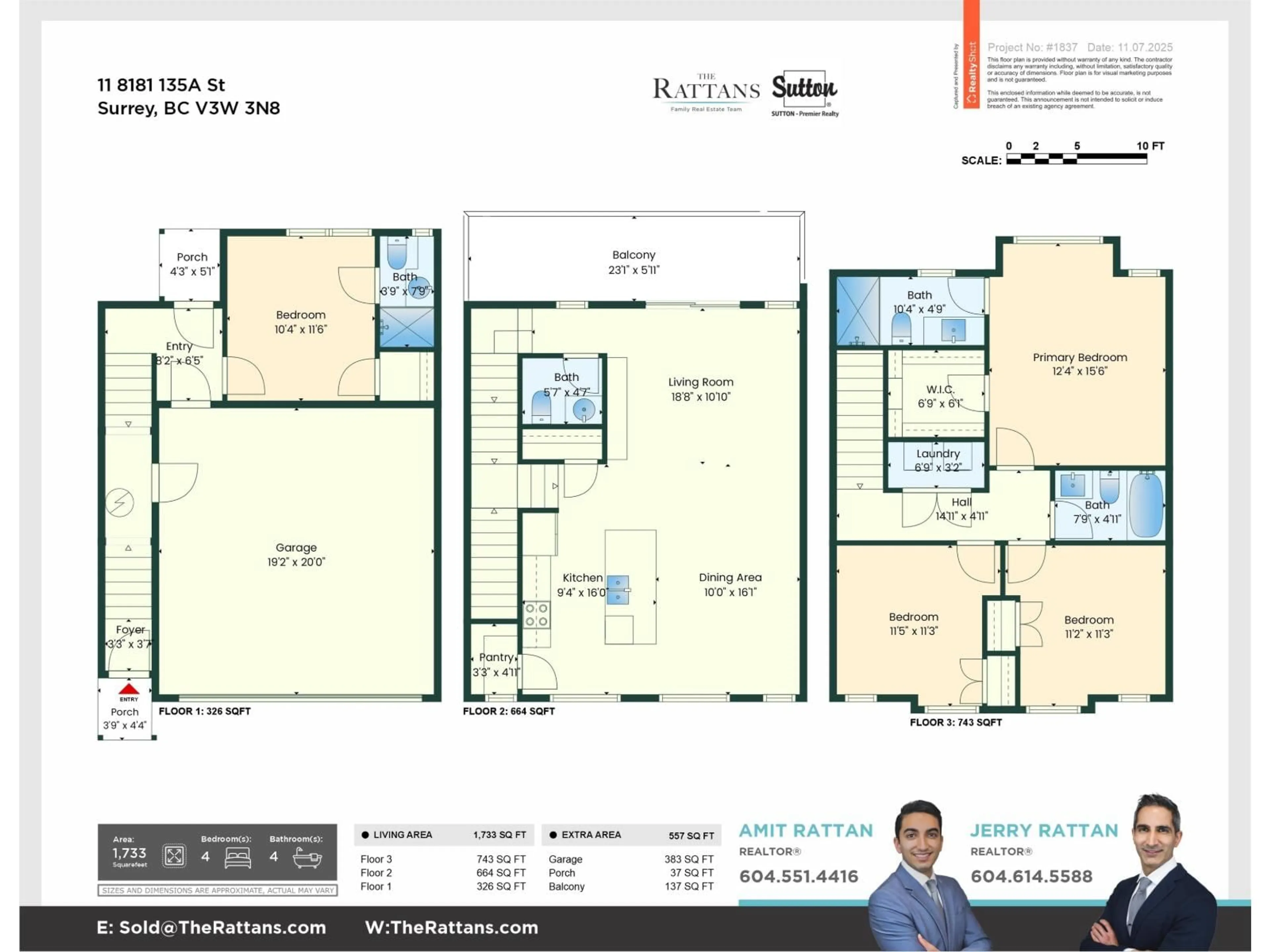Floor plan for 11 - 8181 135A STREET, Surrey British Columbia V3W3N8