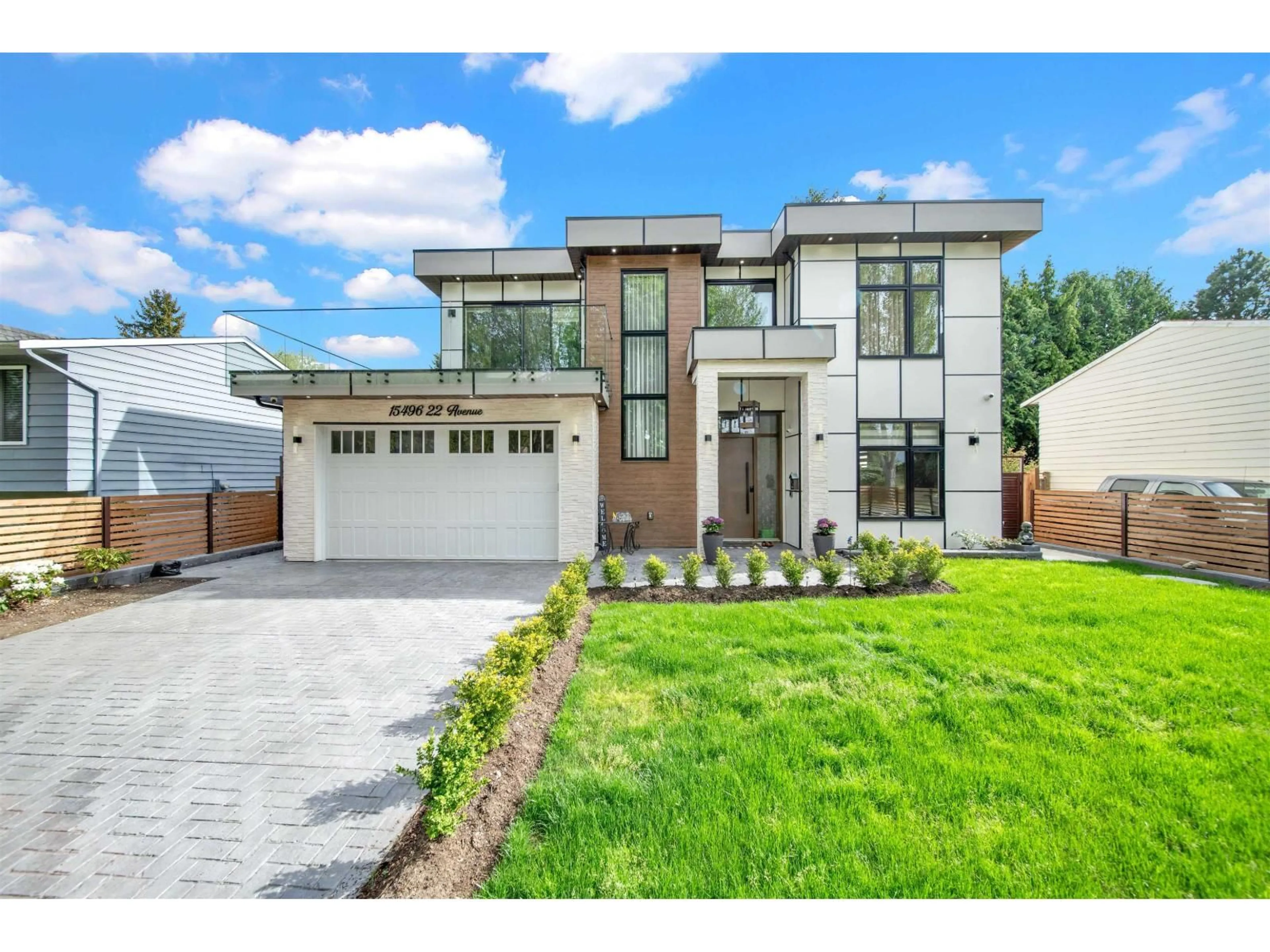 Home with brick exterior material, street for 15496 22, Surrey British Columbia V4A2C2