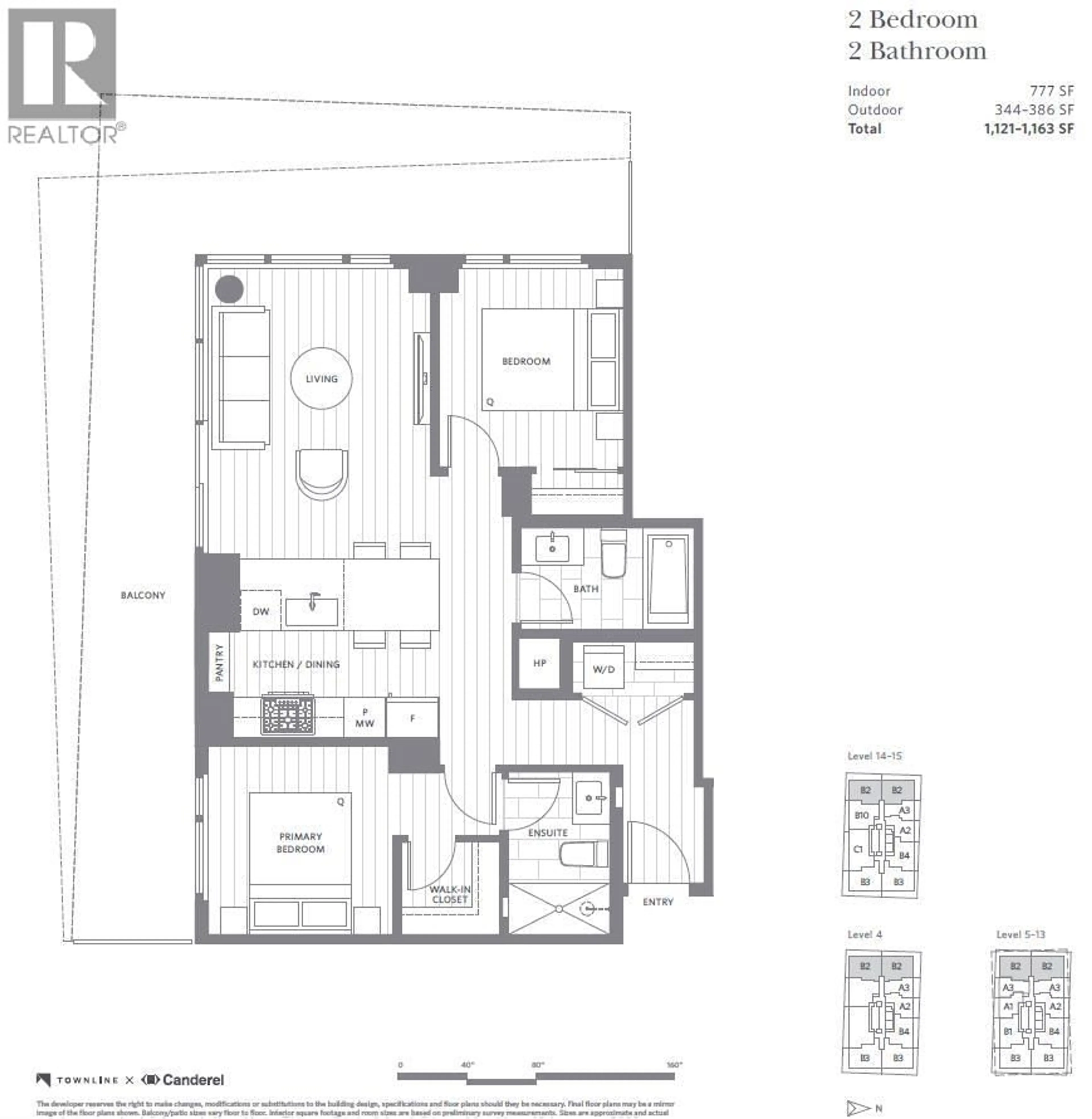 Floor plan for 1103 - 7977 LANSDOWNE ROAD, Richmond British Columbia V6X0X7
