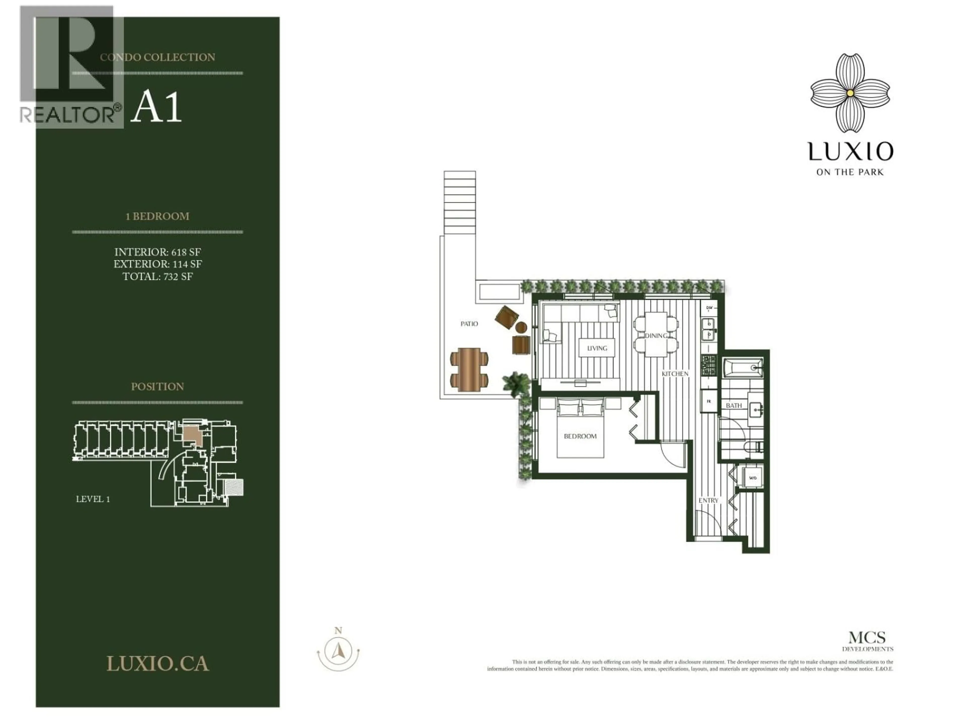 Floor plan for 101 - 8428 PARK ROAD, Richmond British Columbia V6Y0K1