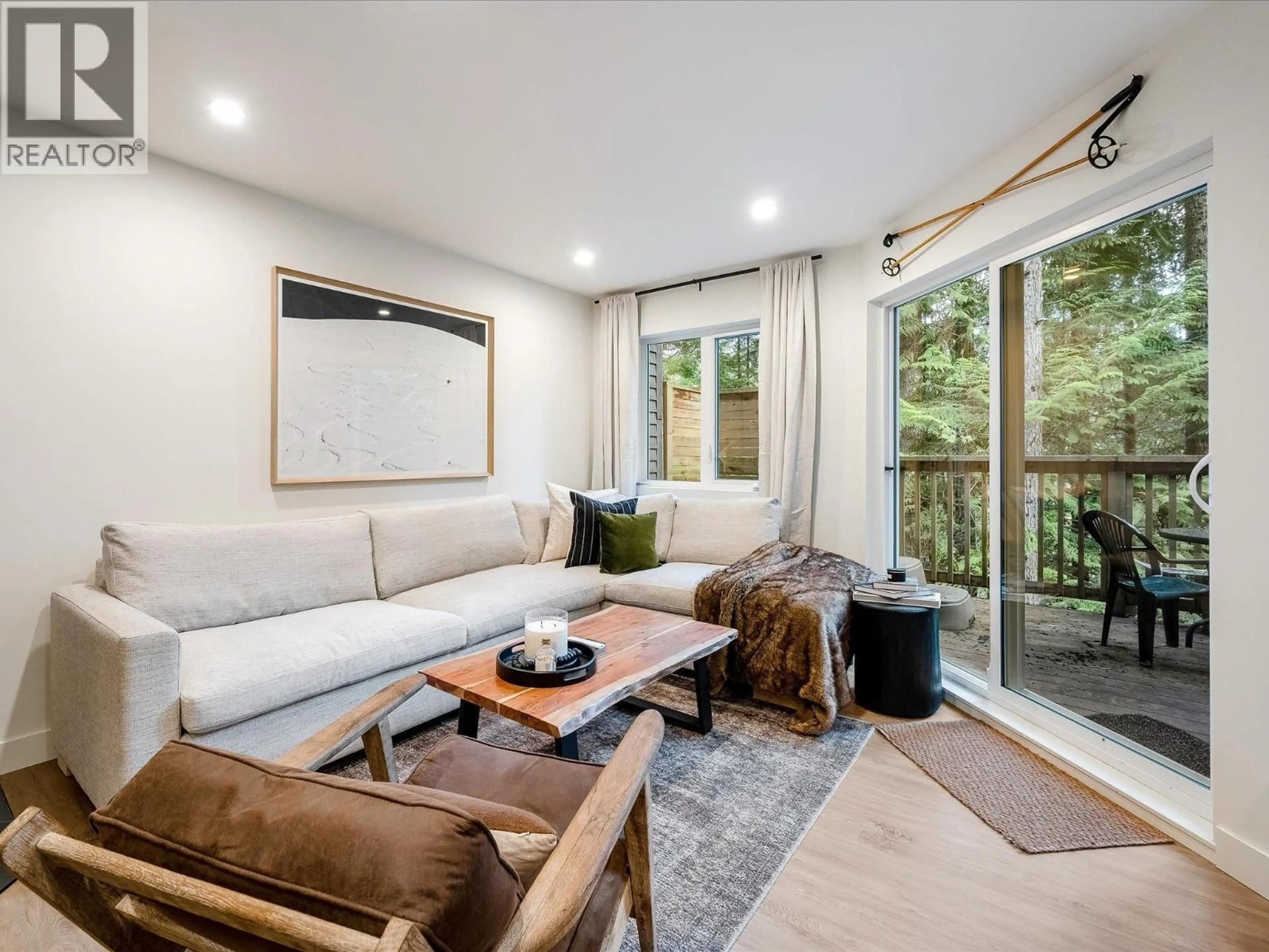 Living room with furniture, wood/laminate floor for D - 2317 BRANDYWINE WAY, Whistler British Columbia V8E0A8
