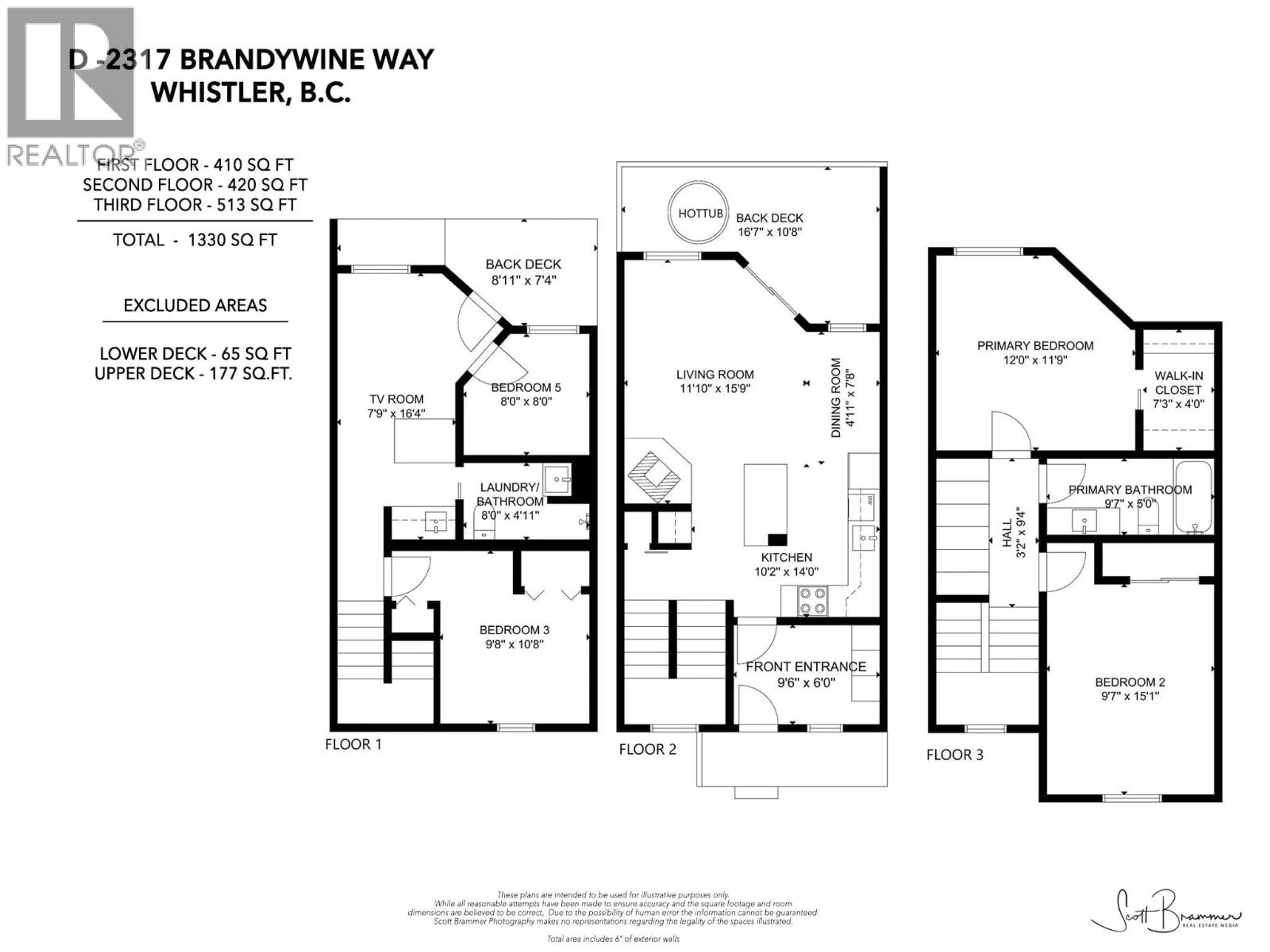 Floor plan for D - 2317 BRANDYWINE WAY, Whistler British Columbia V8E0A8