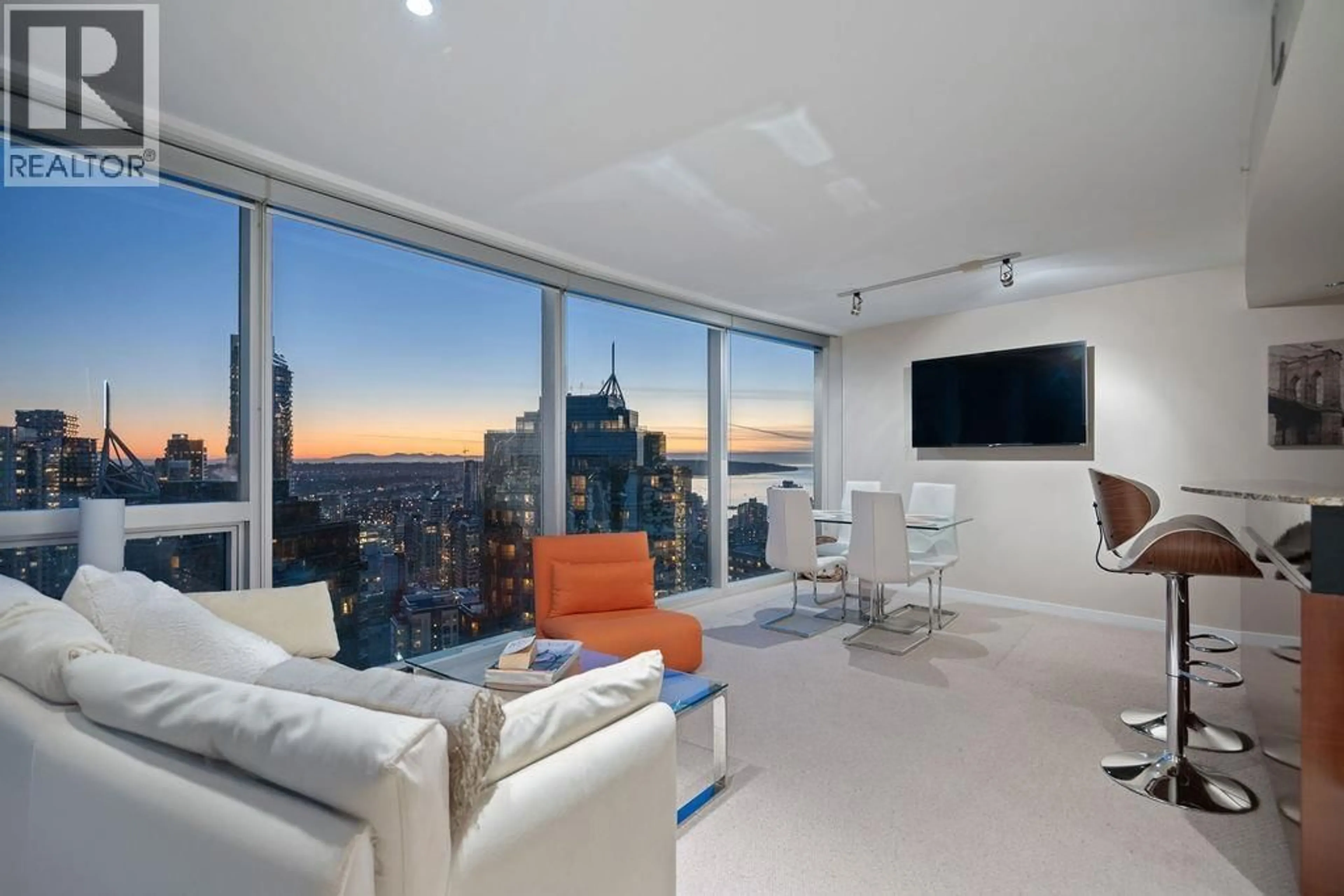 Living room with furniture, unknown for 3206 - 938 NELSON STREET, Vancouver British Columbia V6Z3A7