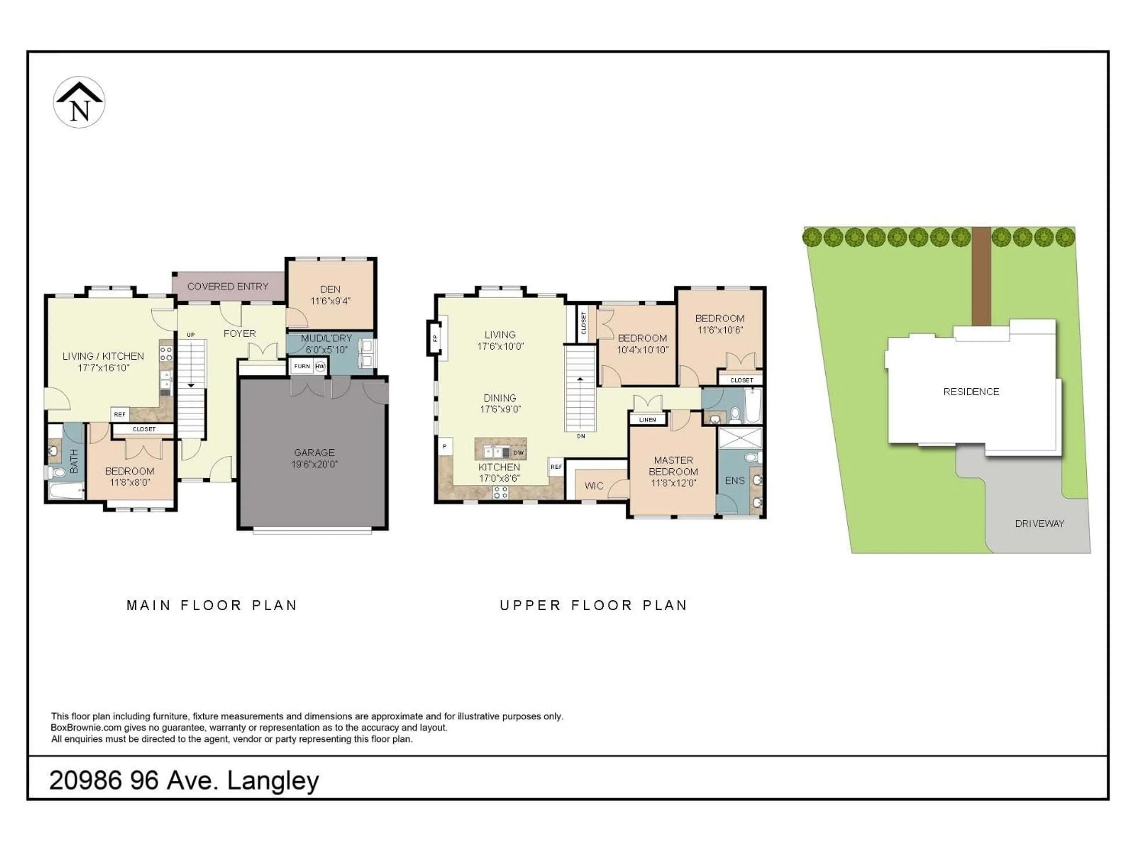 Floor plan for 20986 96, Langley British Columbia V1M2Z3