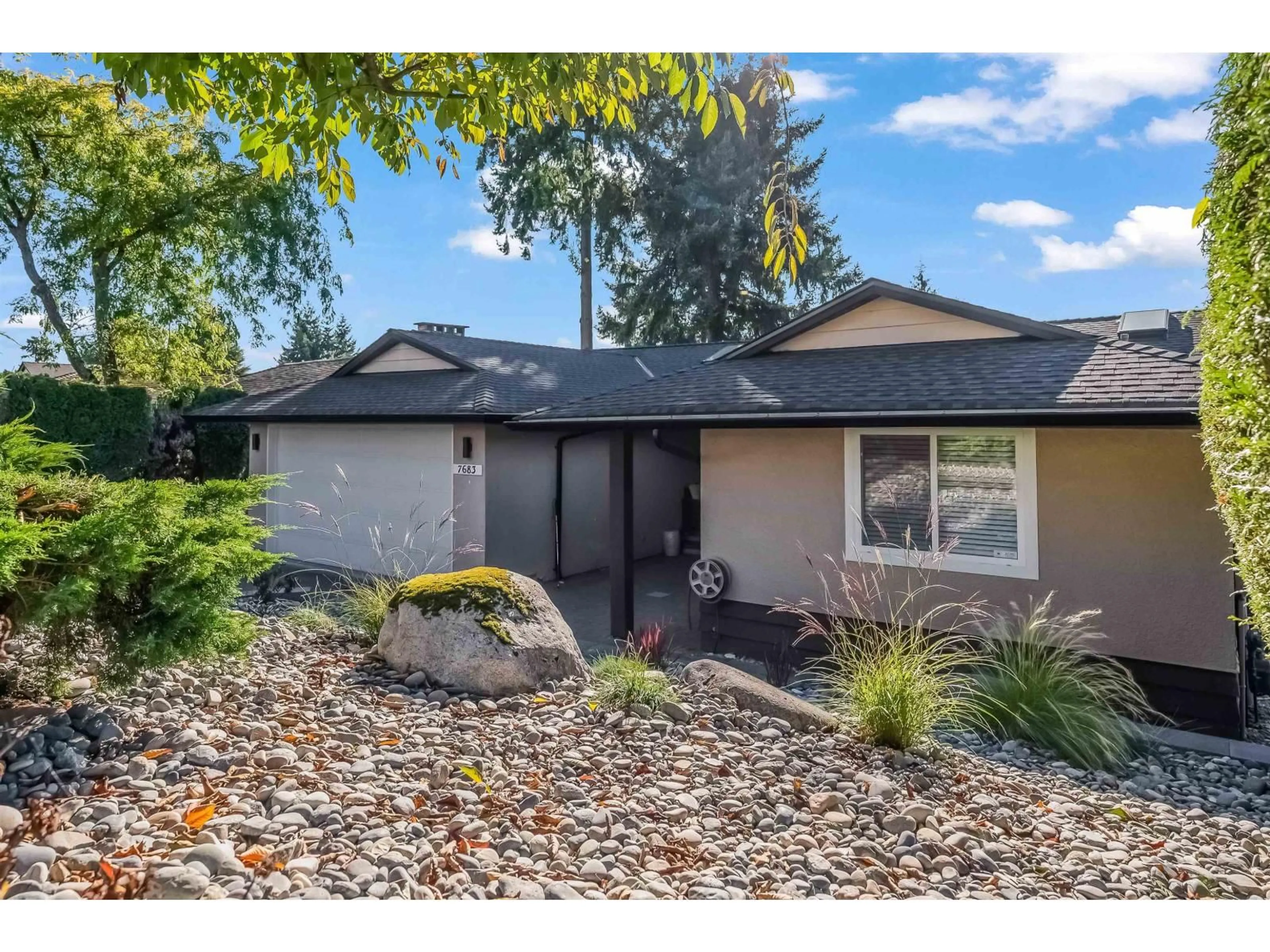 Home with vinyl exterior material, street for 7683 GARFIELD, Delta British Columbia V4C4E6