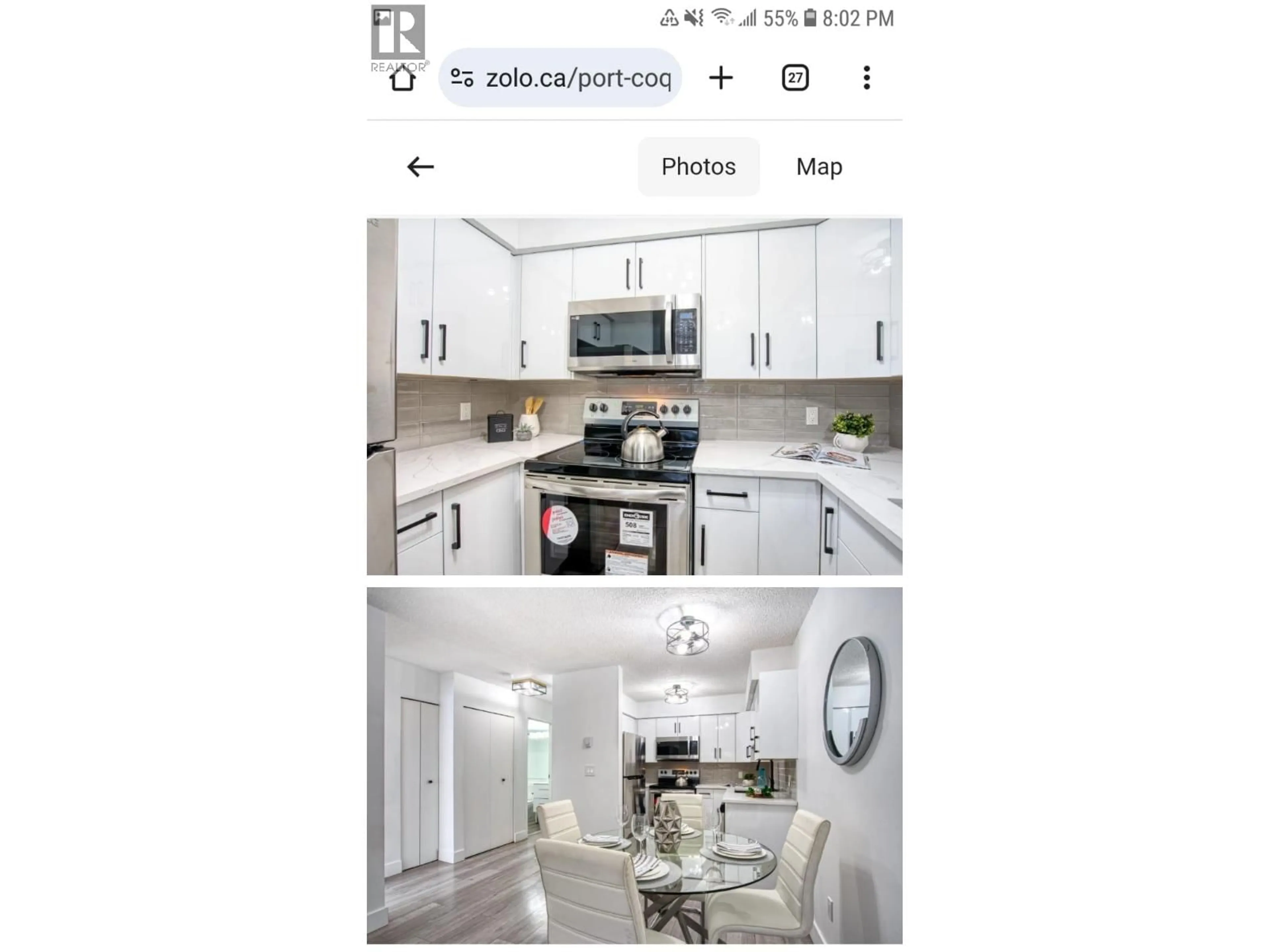 Open concept kitchen, ceramic/tile floor for 205 - 1948 COQUITLAM AVENUE, Port Coquitlam British Columbia V3B1J3