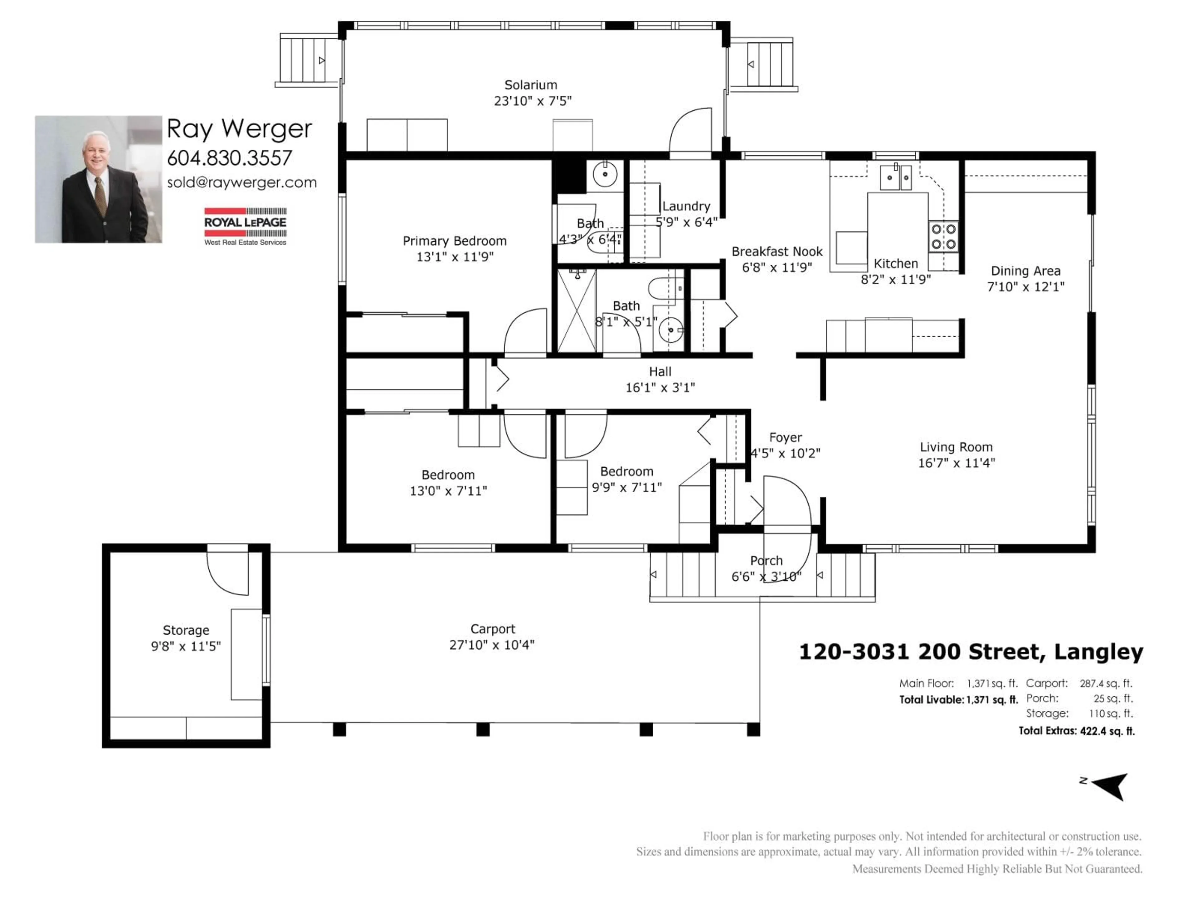 Floor plan for 120 - 3031 200, Langley British Columbia V2Z1N5