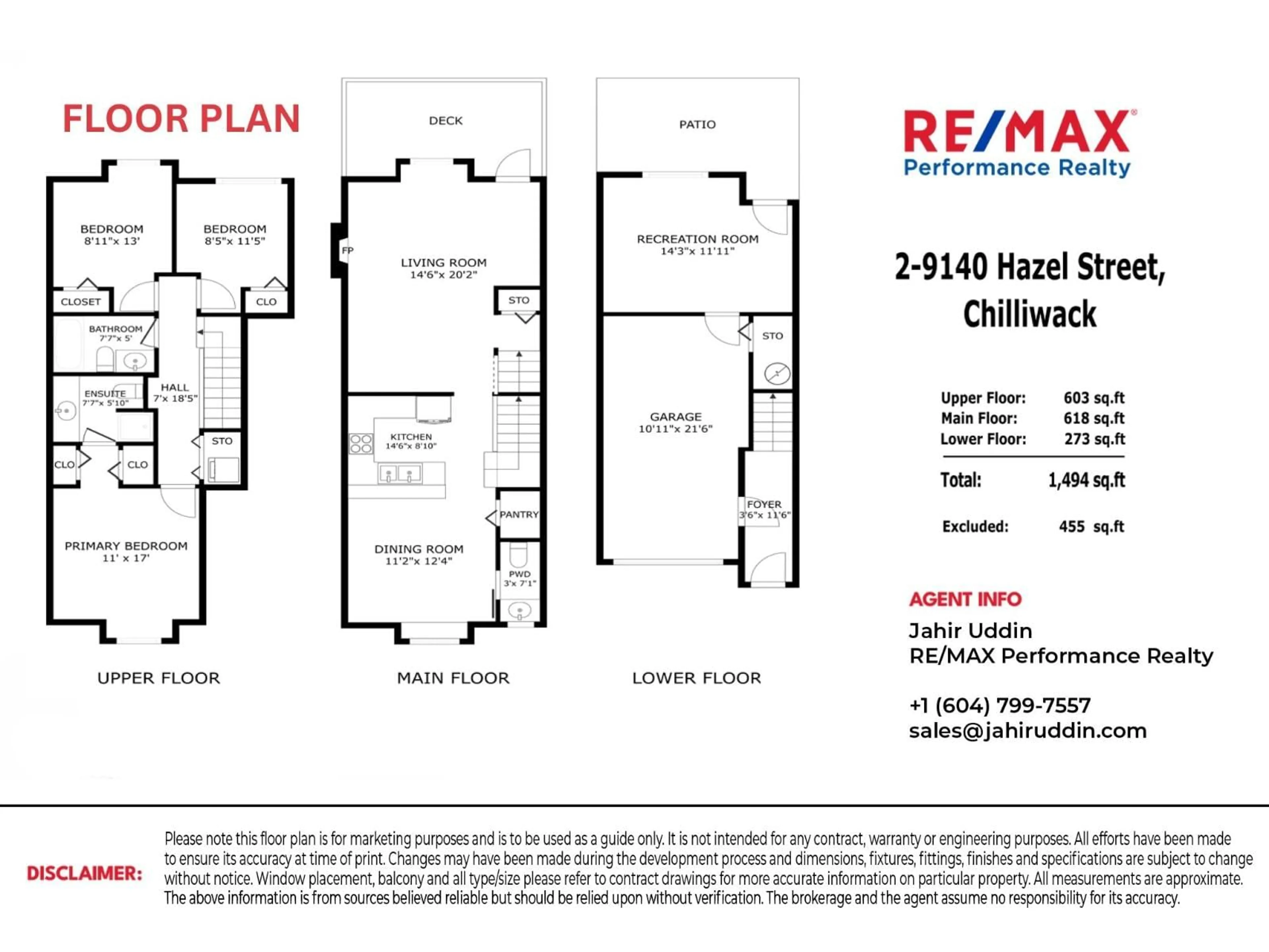 Floor plan for 2 - 9140 HAZEL STREET, Chilliwack British Columbia V2P0C2