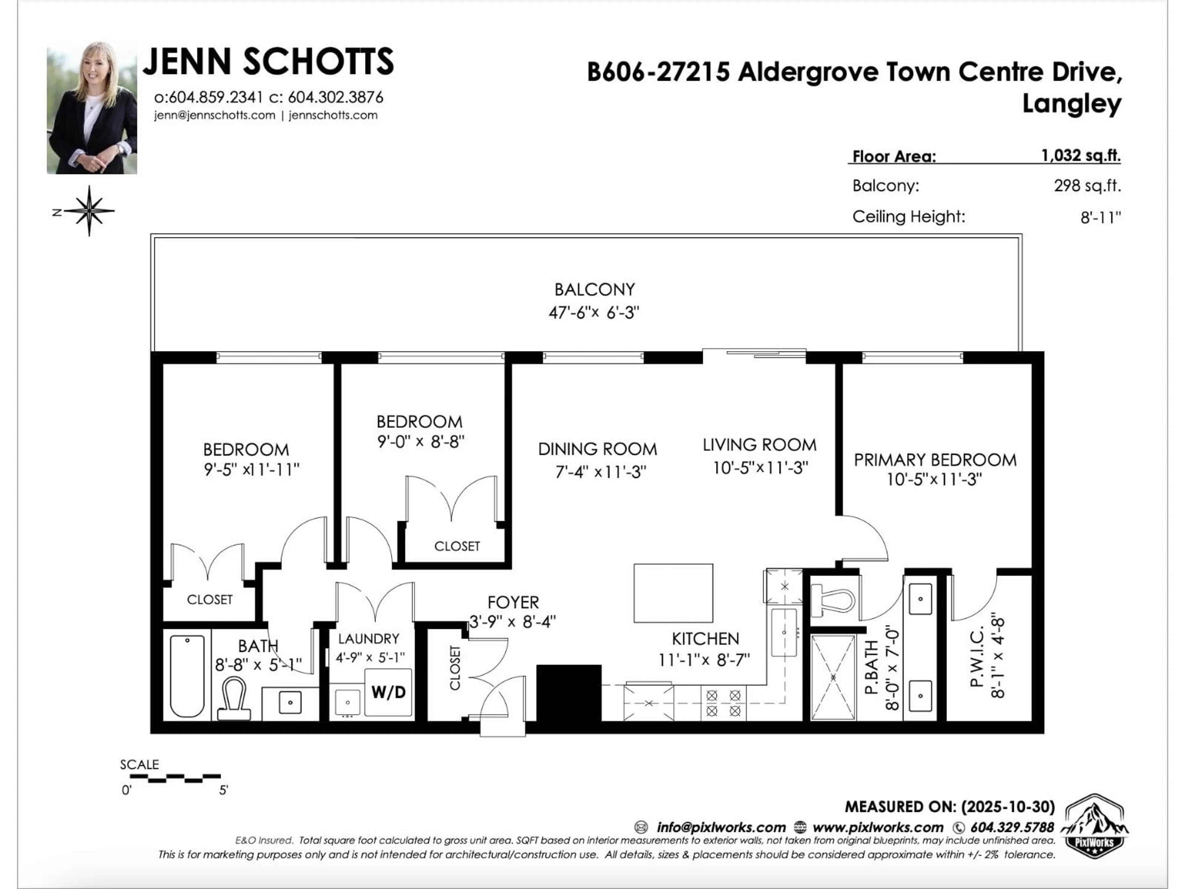 Floor plan for B606 - 27215 ALDERGROVE TOWN CENTRE, Langley British Columbia V4W0E3